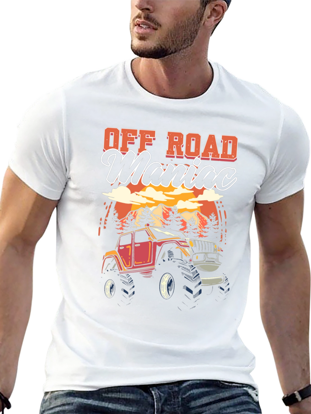 Off Road Maniac Black T-Shirt