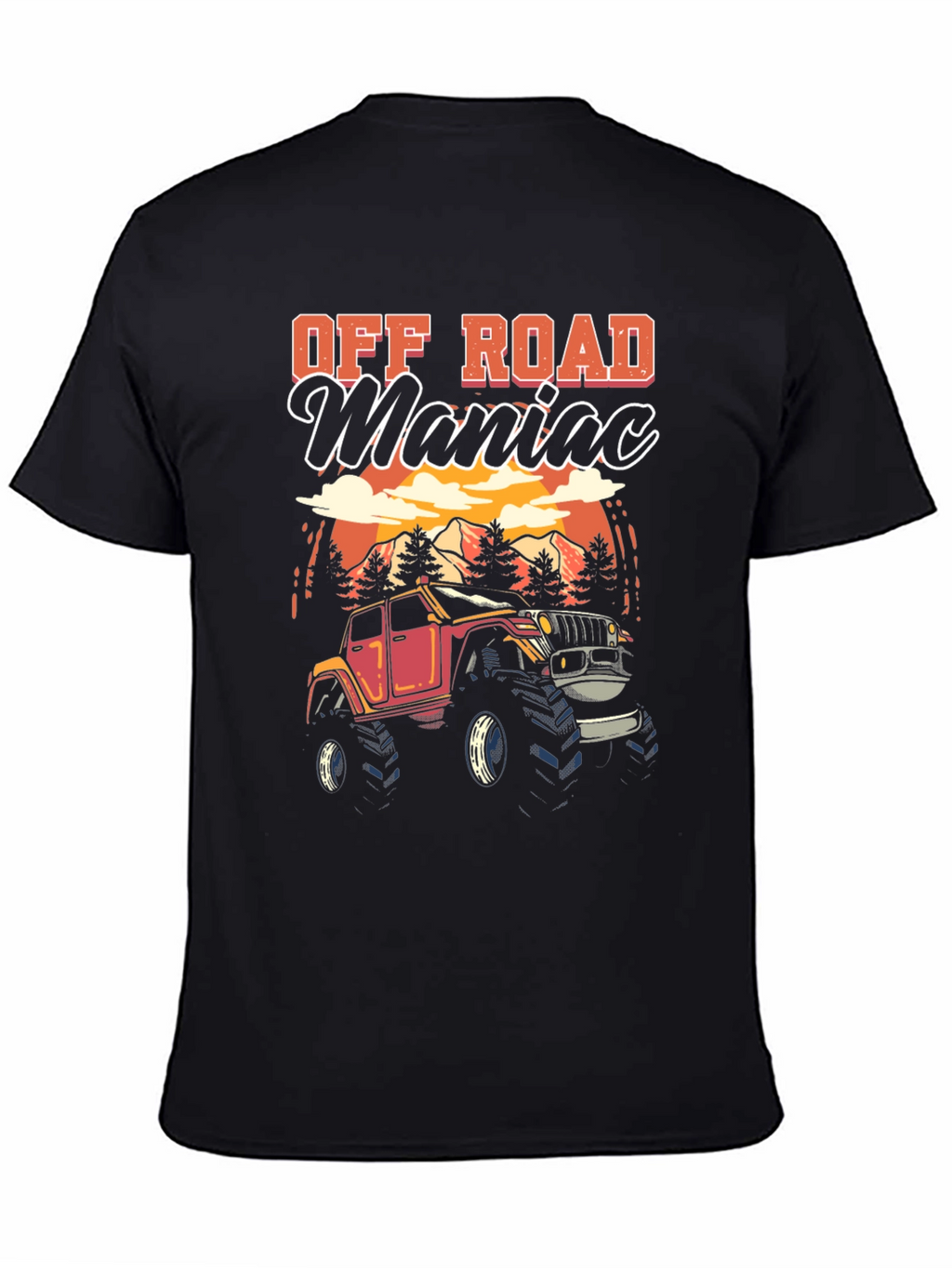 Off Road Maniac Black T-Shirt