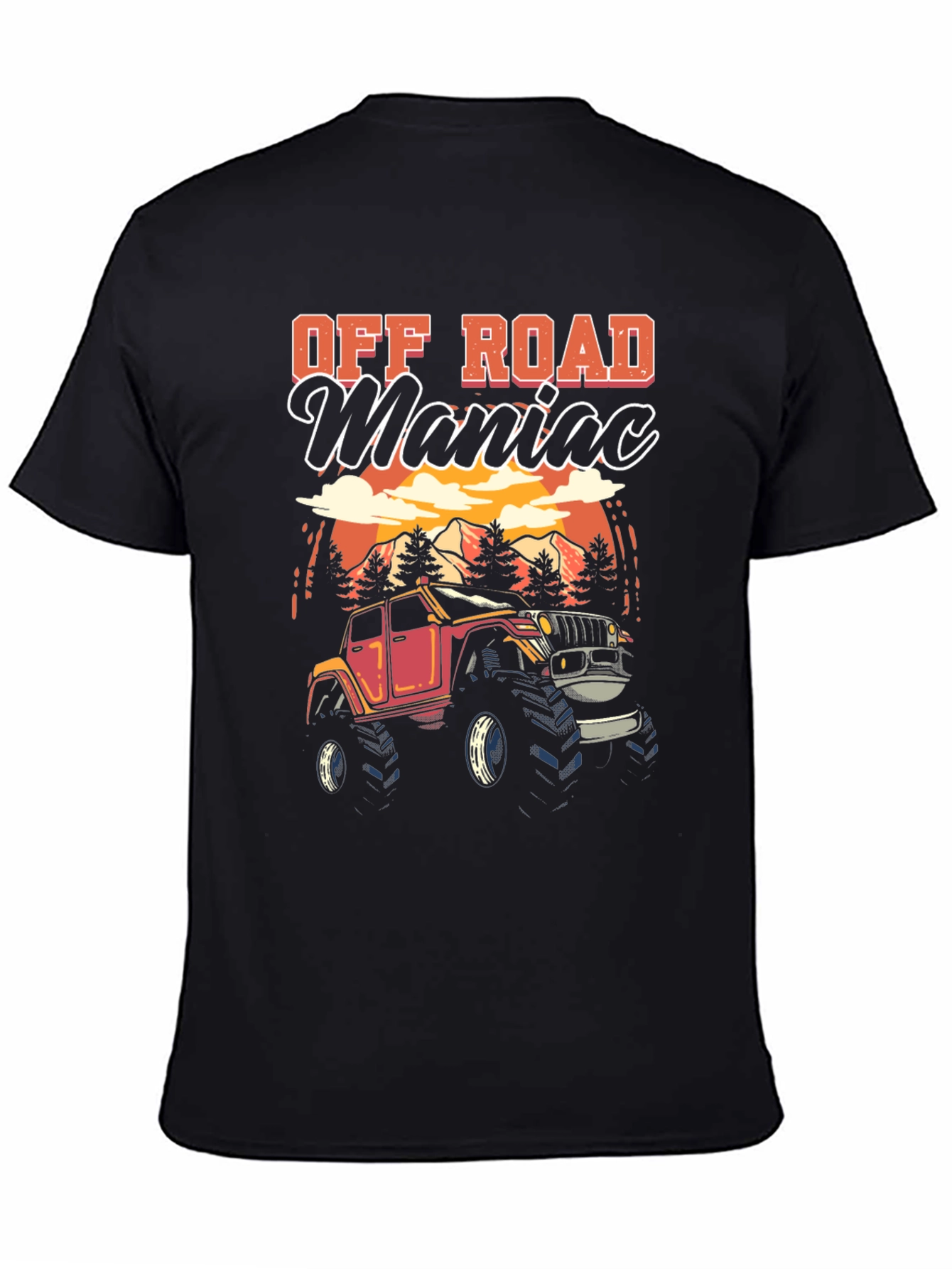 Off Road Maniac Black T-Shirt