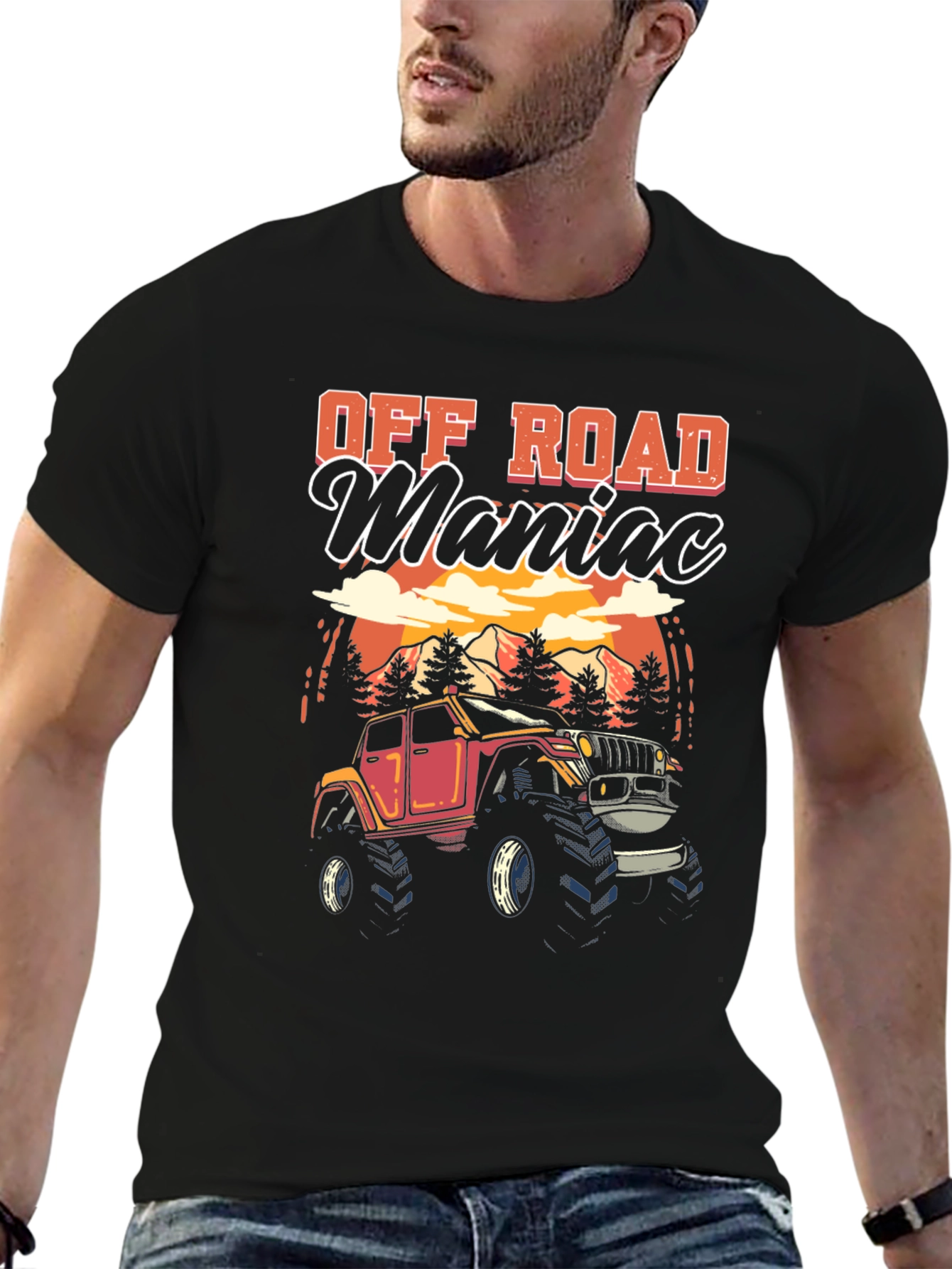 Off Road Maniac Black T-Shirt