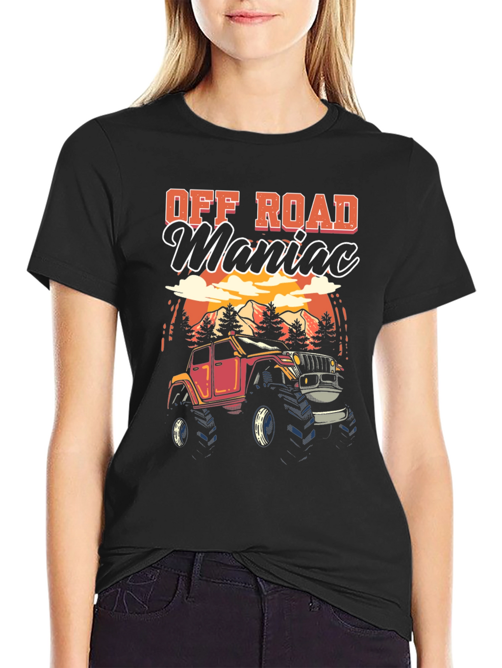 Off Road Maniac Black T-Shirt