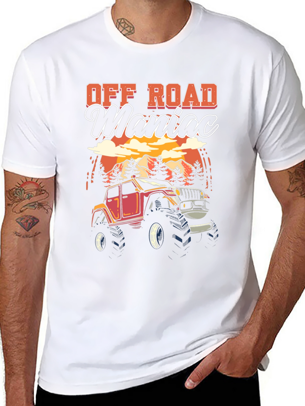 Off Road Maniac Black T-Shirt