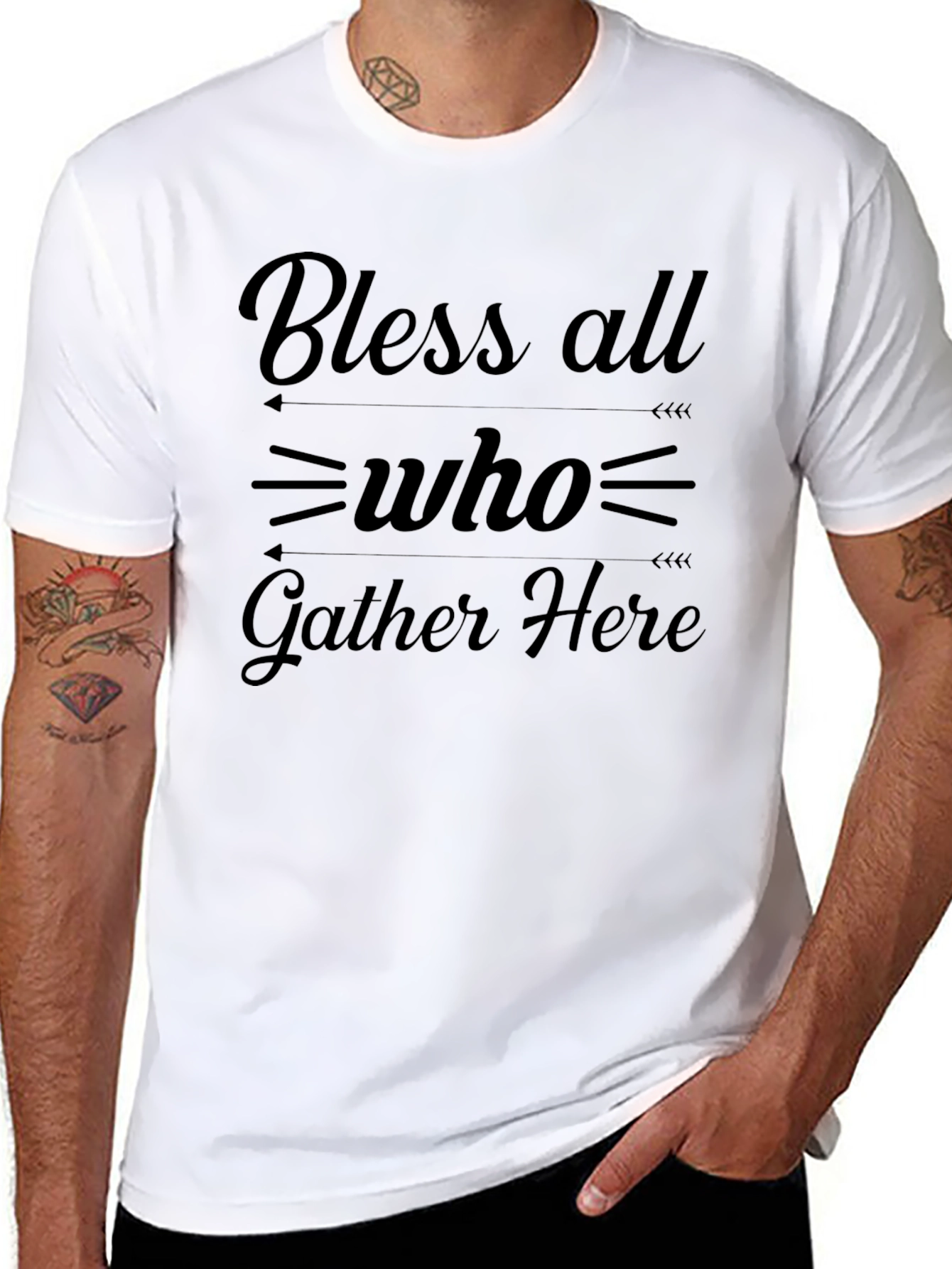 Bless All Who Gather Here Graphic T-Shirt