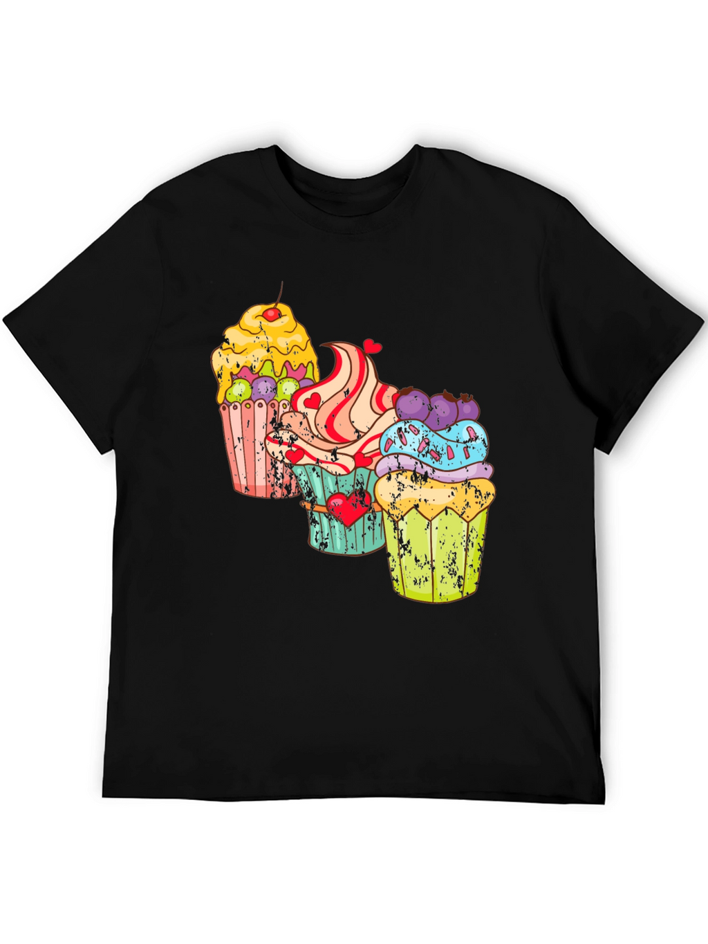 Cupcake Graphic T-Shirt - Sweet Treat Design