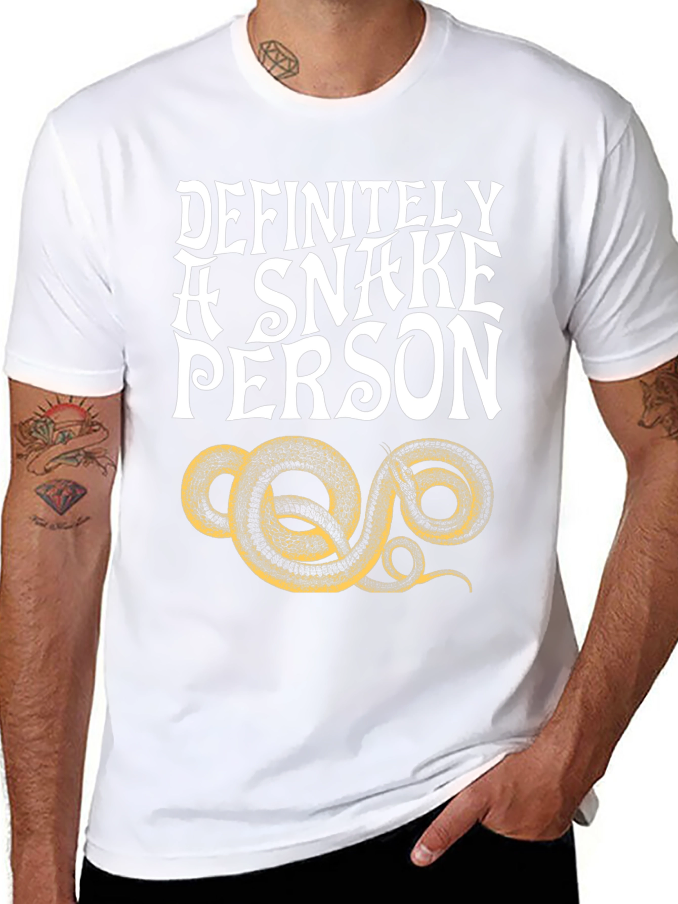 Definitely A Snake Person Graphic T-Shirt
