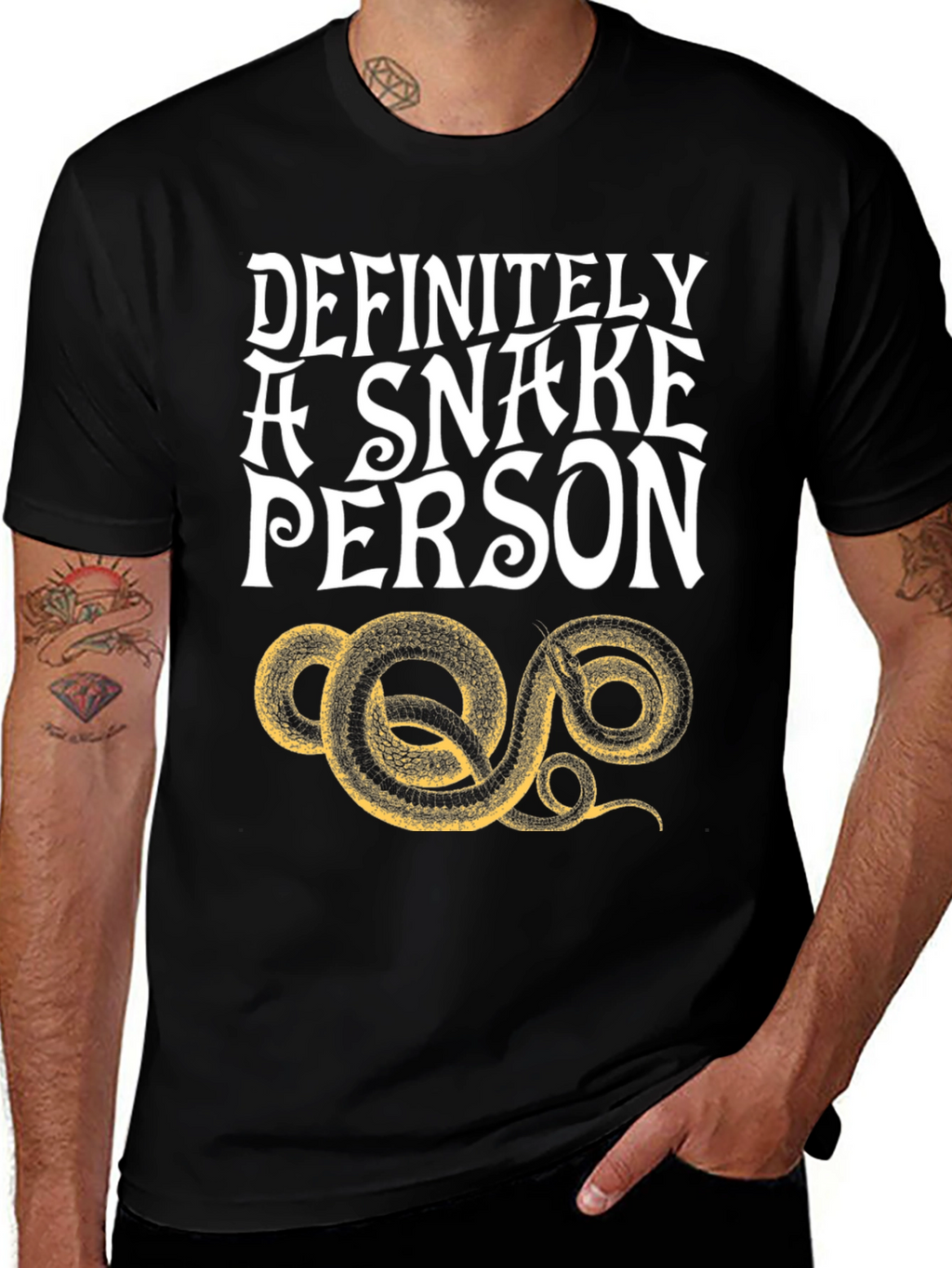 Definitely A Snake Person Graphic T-Shirt