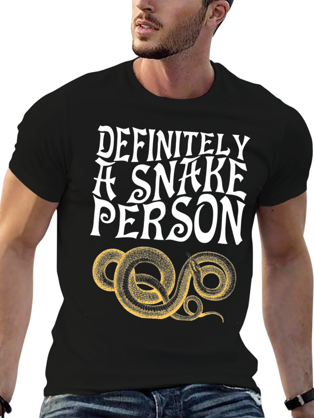 Definitely A Snake Person Graphic T-Shirt