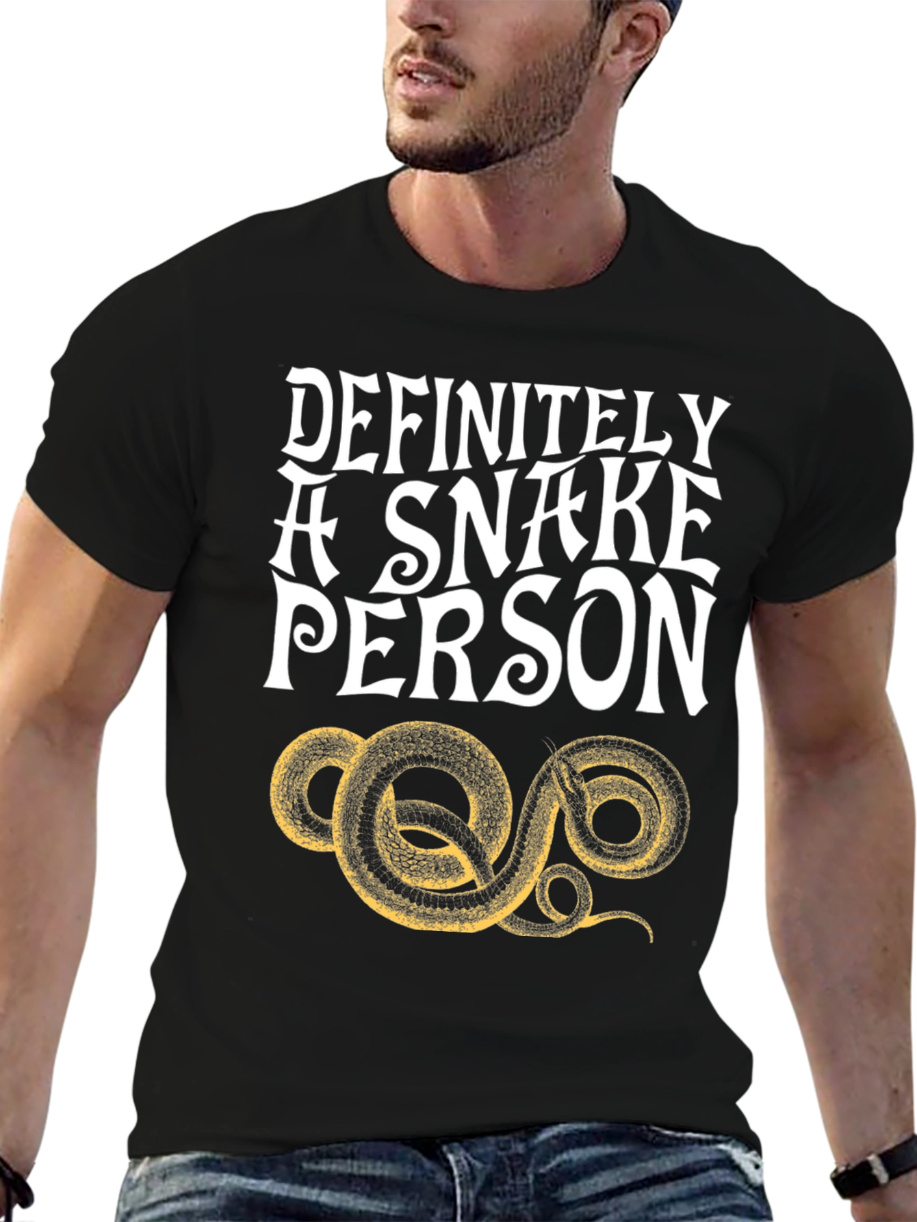 Definitely A Snake Person Graphic T-Shirt