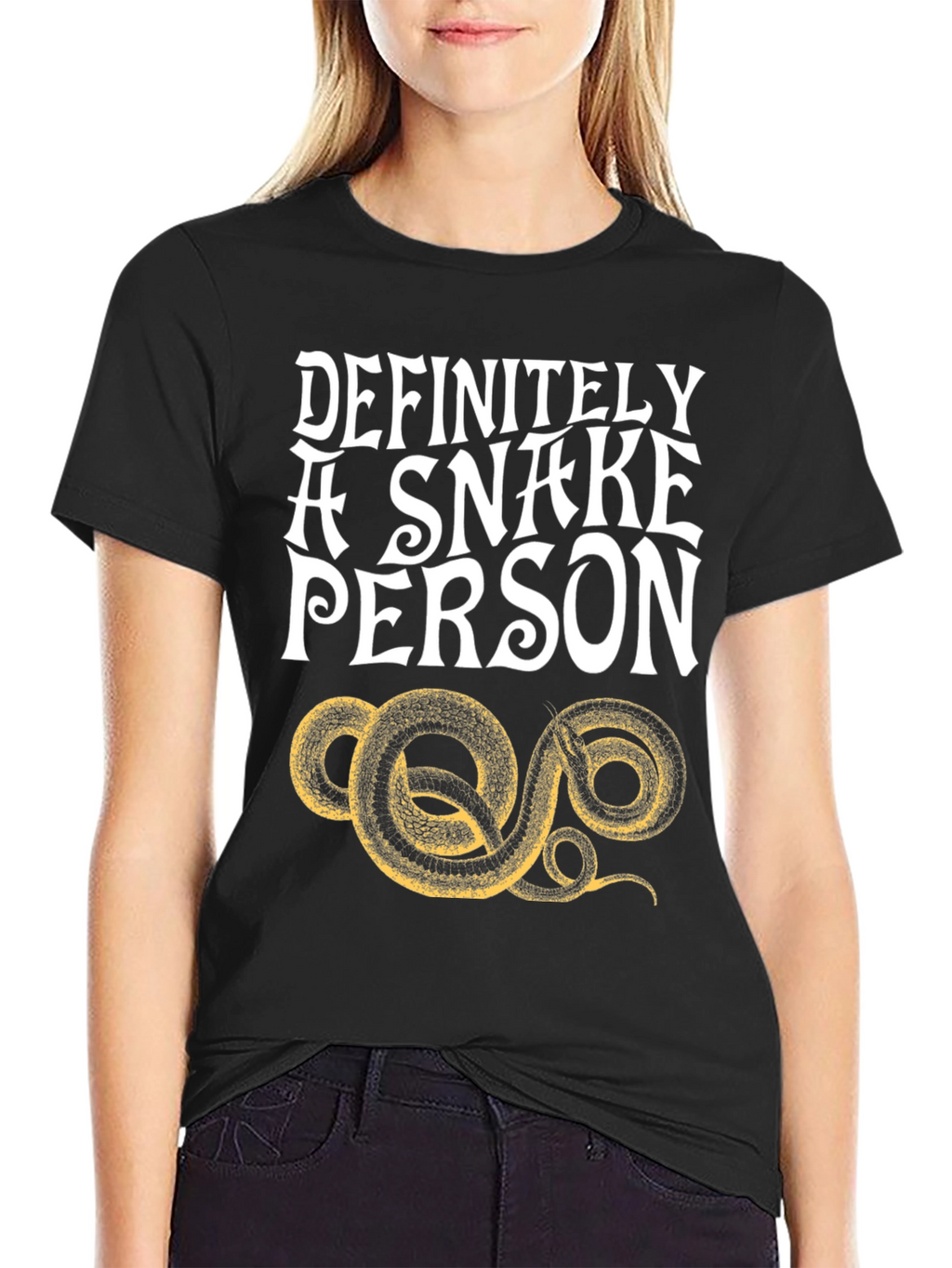 Definitely A Snake Person Graphic T-Shirt