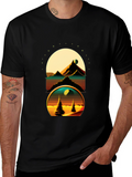 Retro Landscape Graphic T-Shirt - Soft Cotton Tee