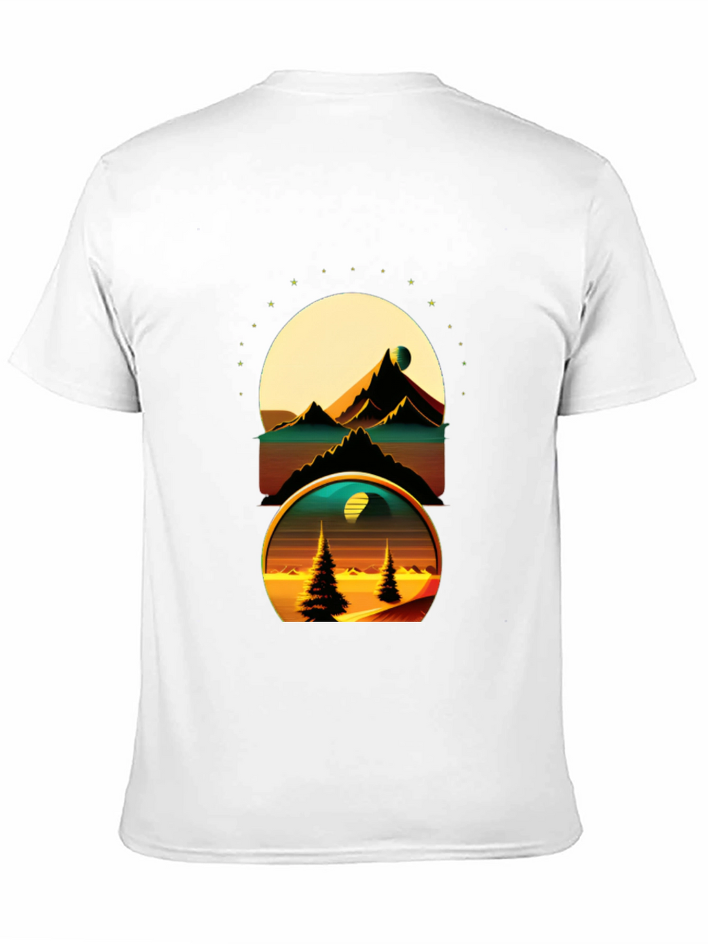 Retro Landscape Graphic T-Shirt - Soft Cotton Tee