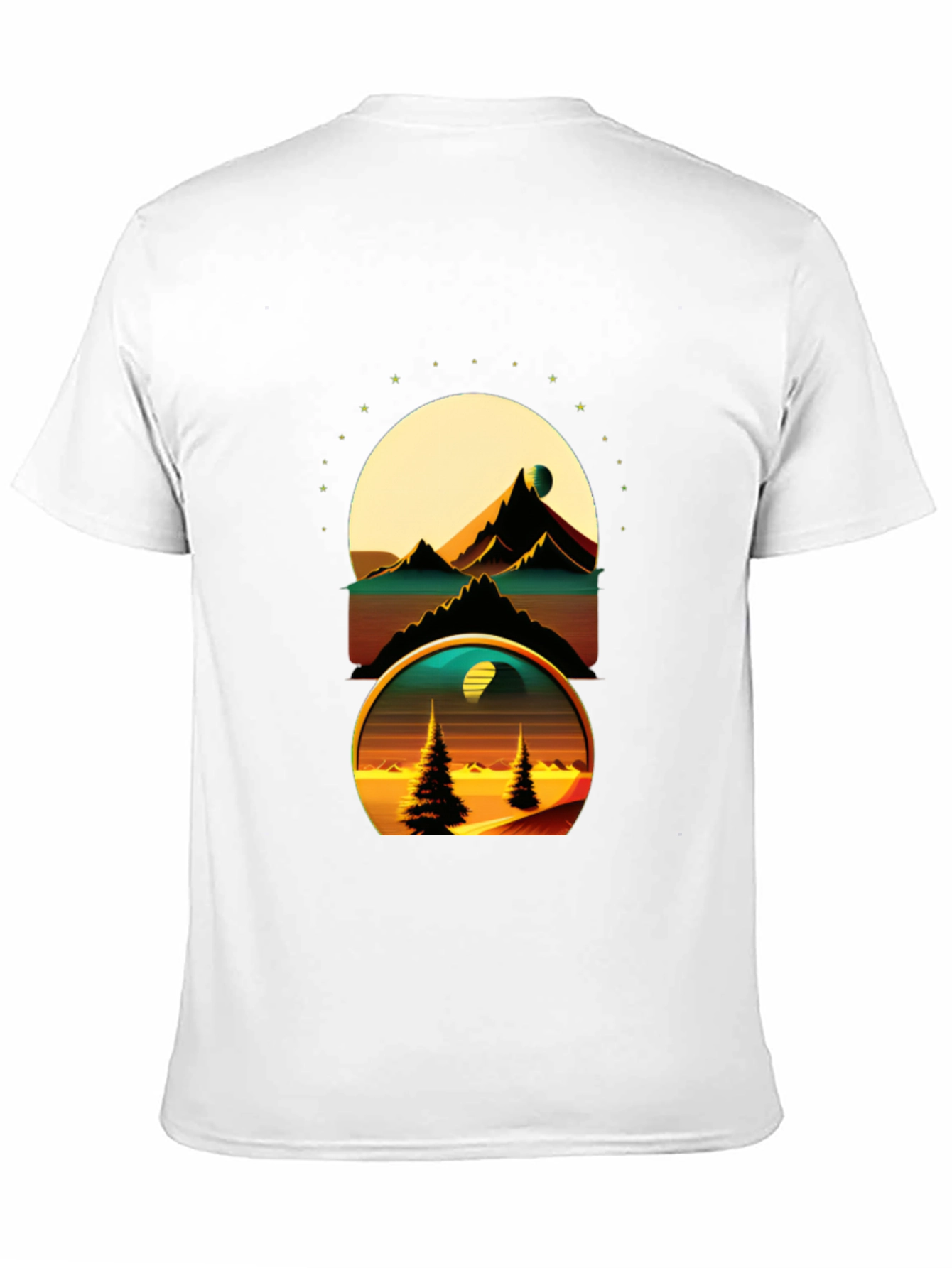 Retro Landscape Graphic T-Shirt - Soft Cotton Tee