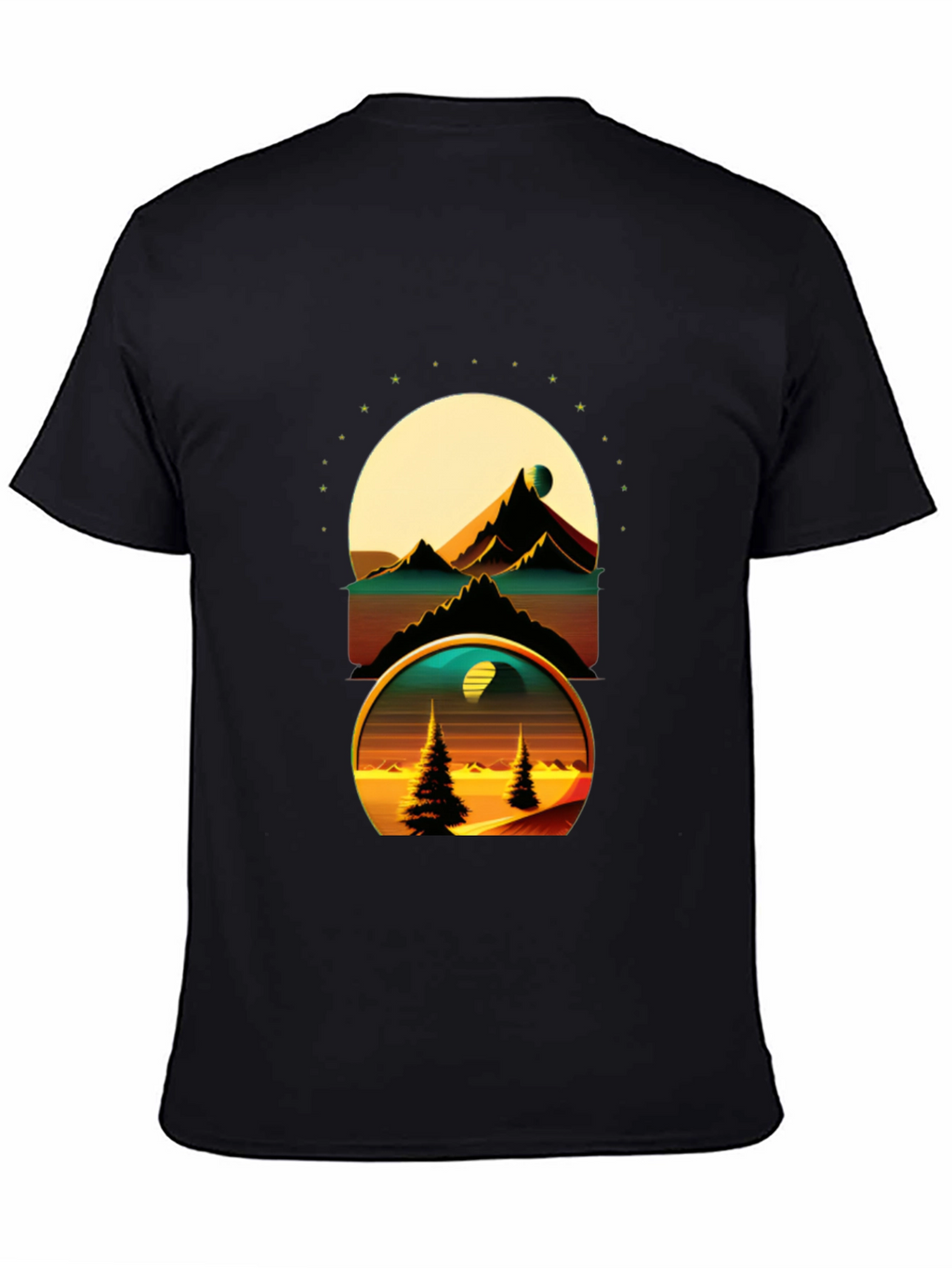 Retro Landscape Graphic T-Shirt - Soft Cotton Tee