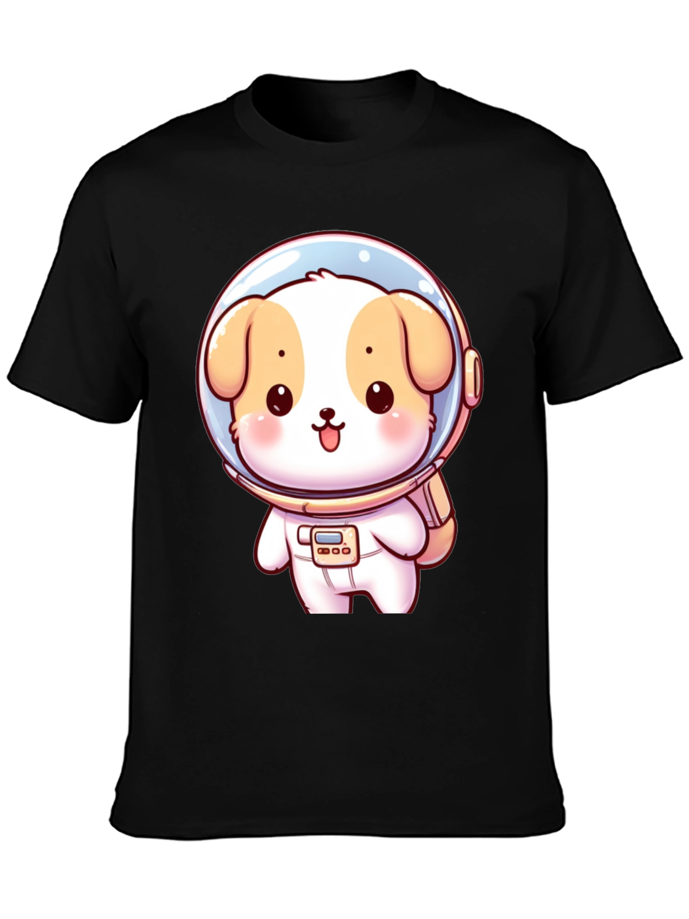 Astronaut Puppy Graphic T-Shirt