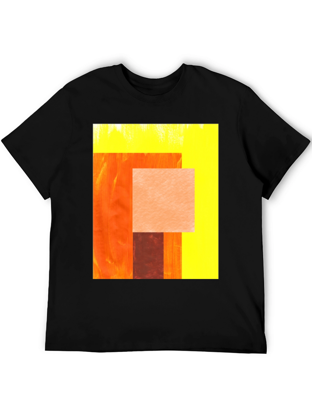 Abstract Geometric Graphic Print Tee