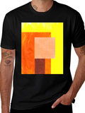 Abstract Geometric Graphic Print Tee