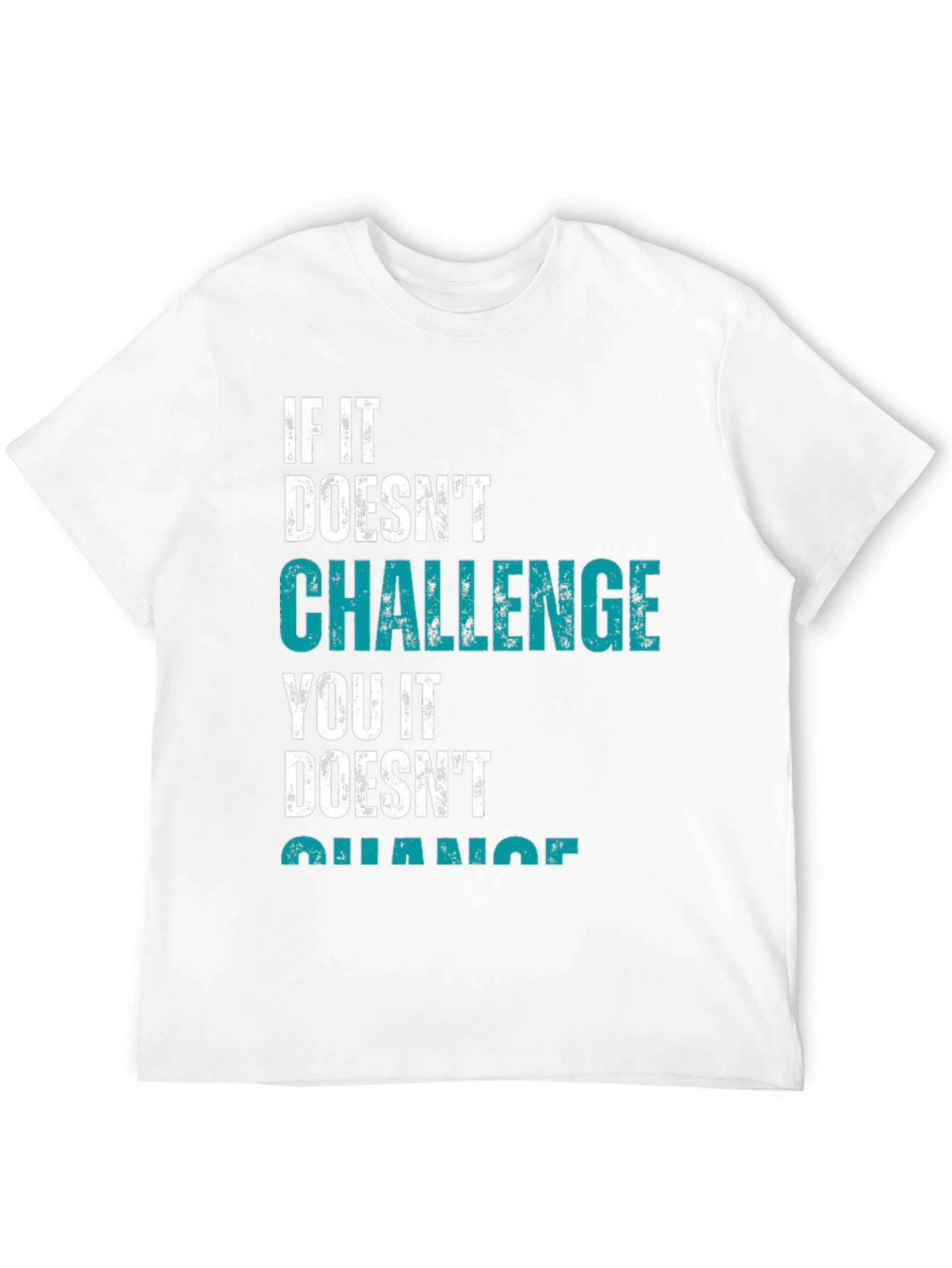 Challenge Yourself Black Graphic Tee