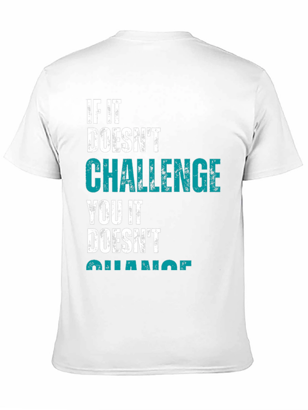 Challenge Yourself Black Graphic Tee
