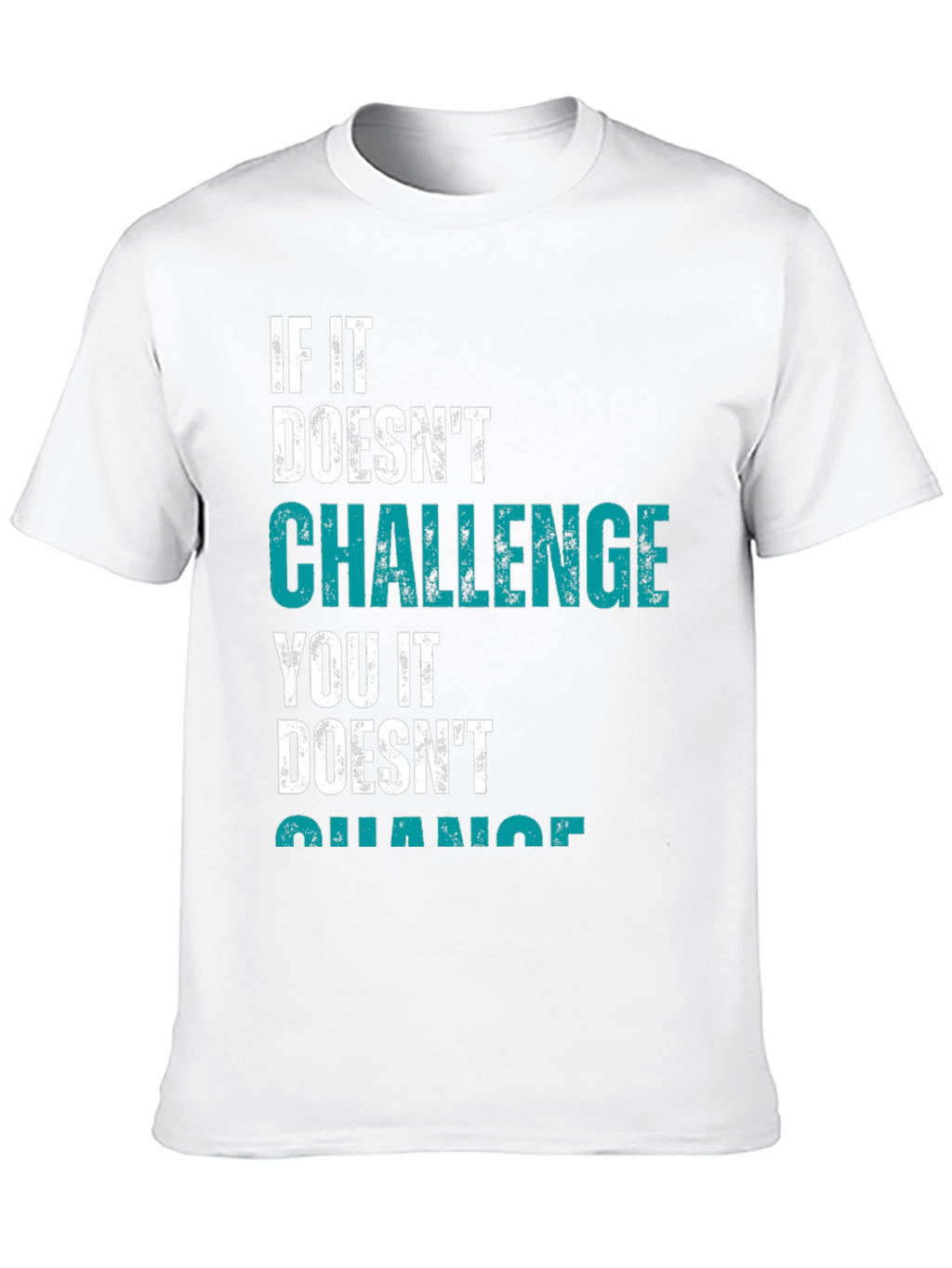 Challenge Yourself Black Graphic Tee