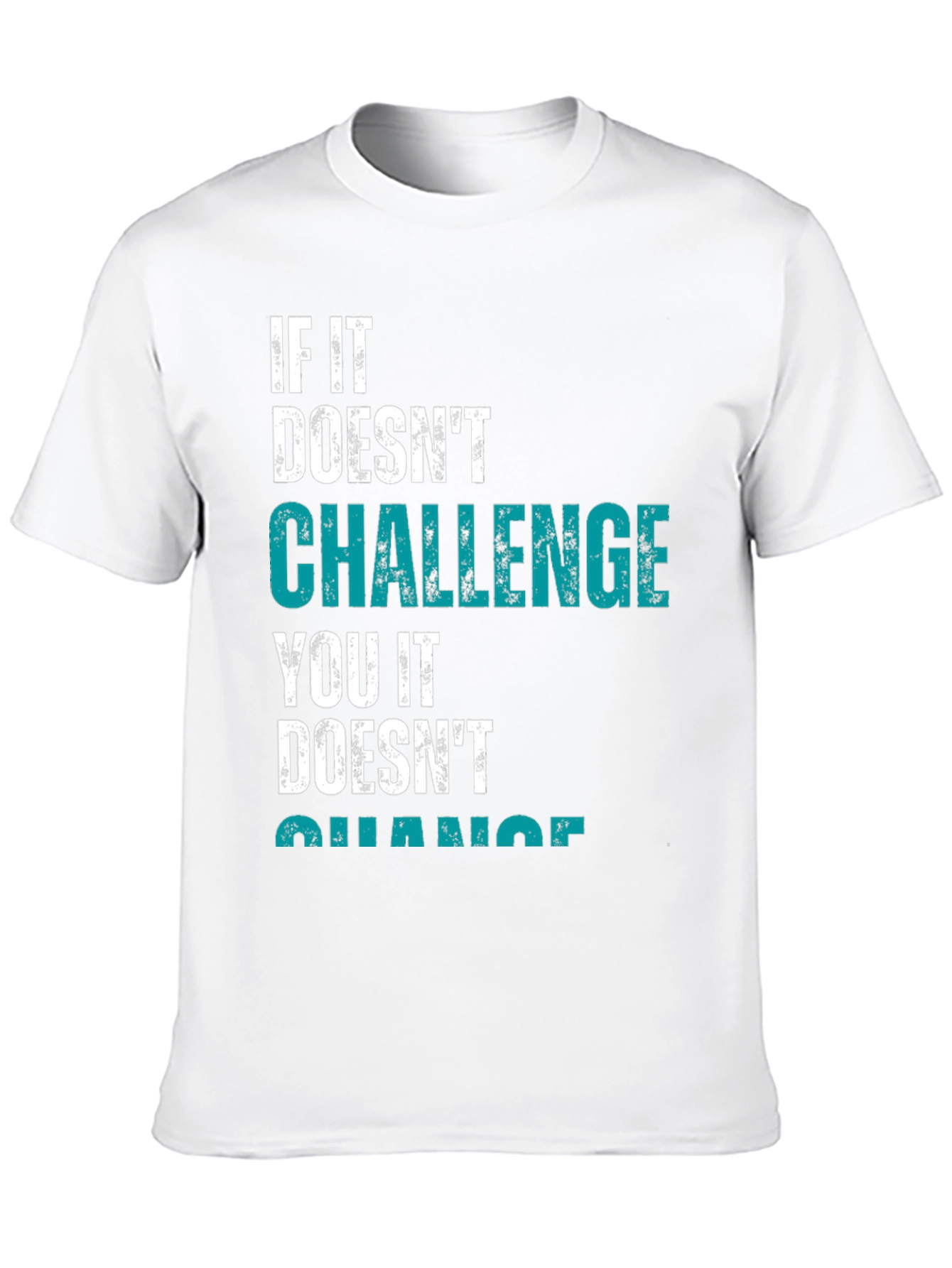Challenge Yourself Black Graphic Tee