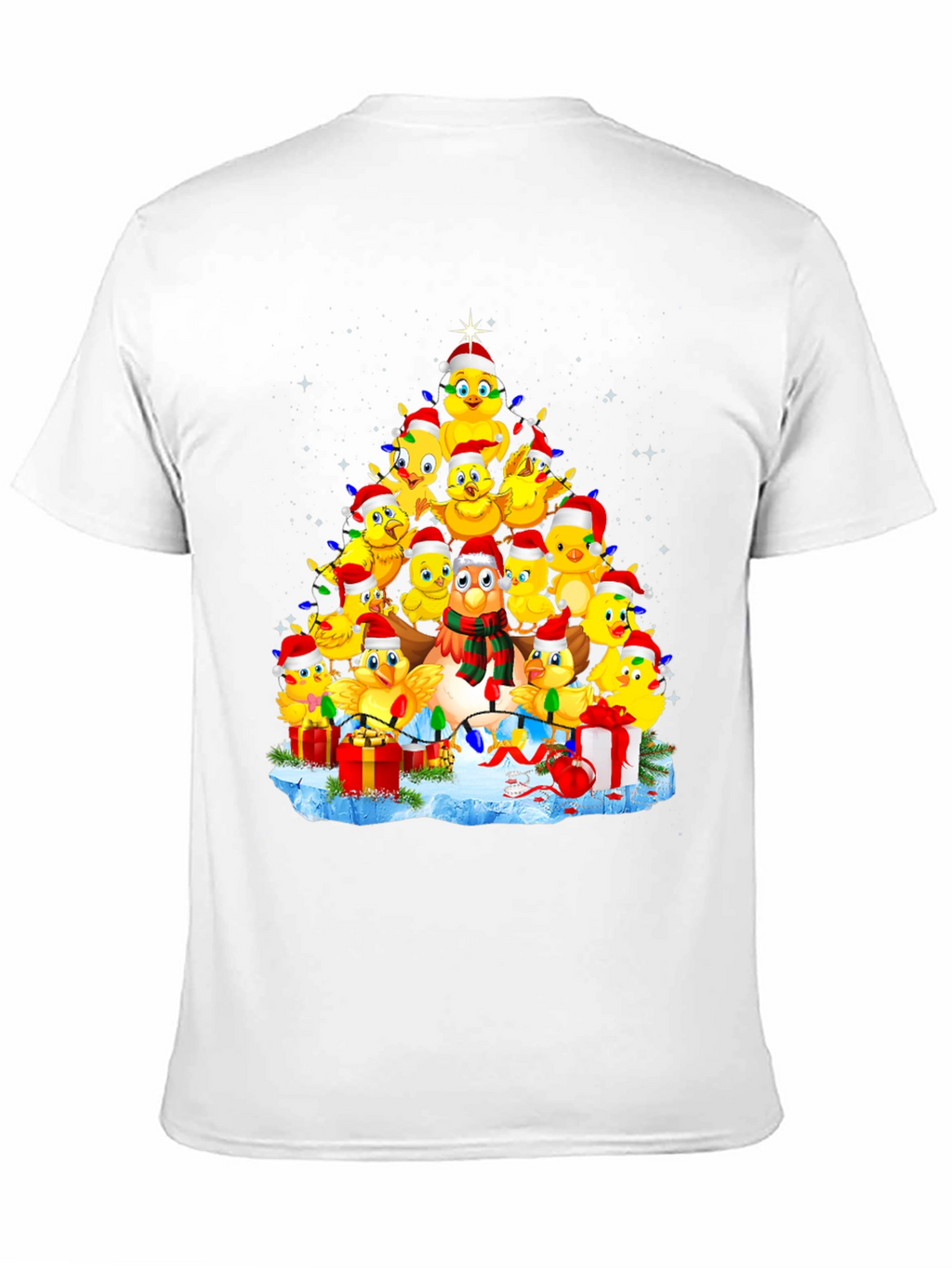 Christmas Chicks Tree Graphic Tee
