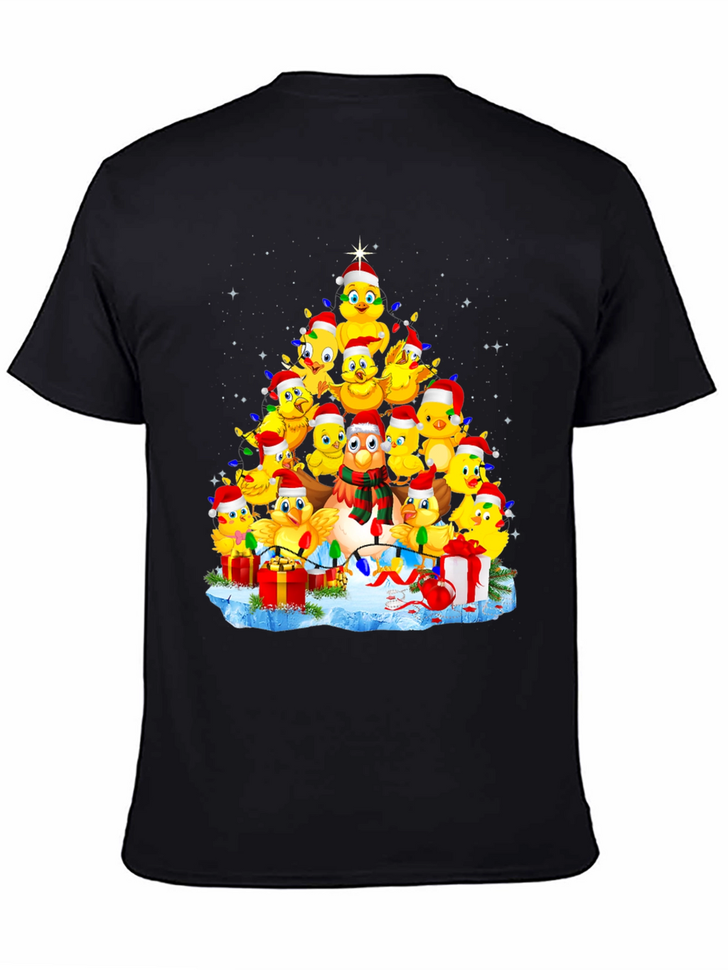 Christmas Chicks Tree Graphic Tee