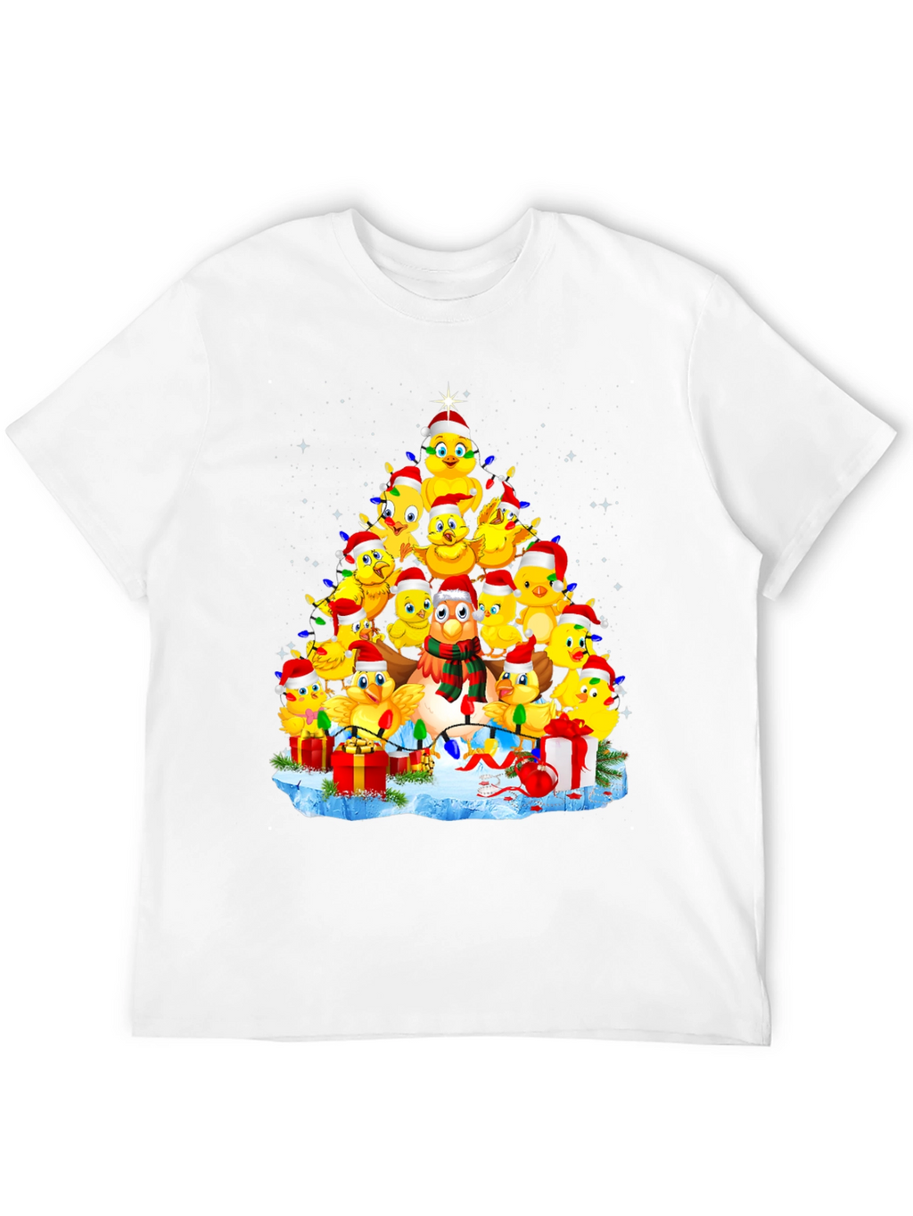Christmas Chicks Tree Graphic Tee
