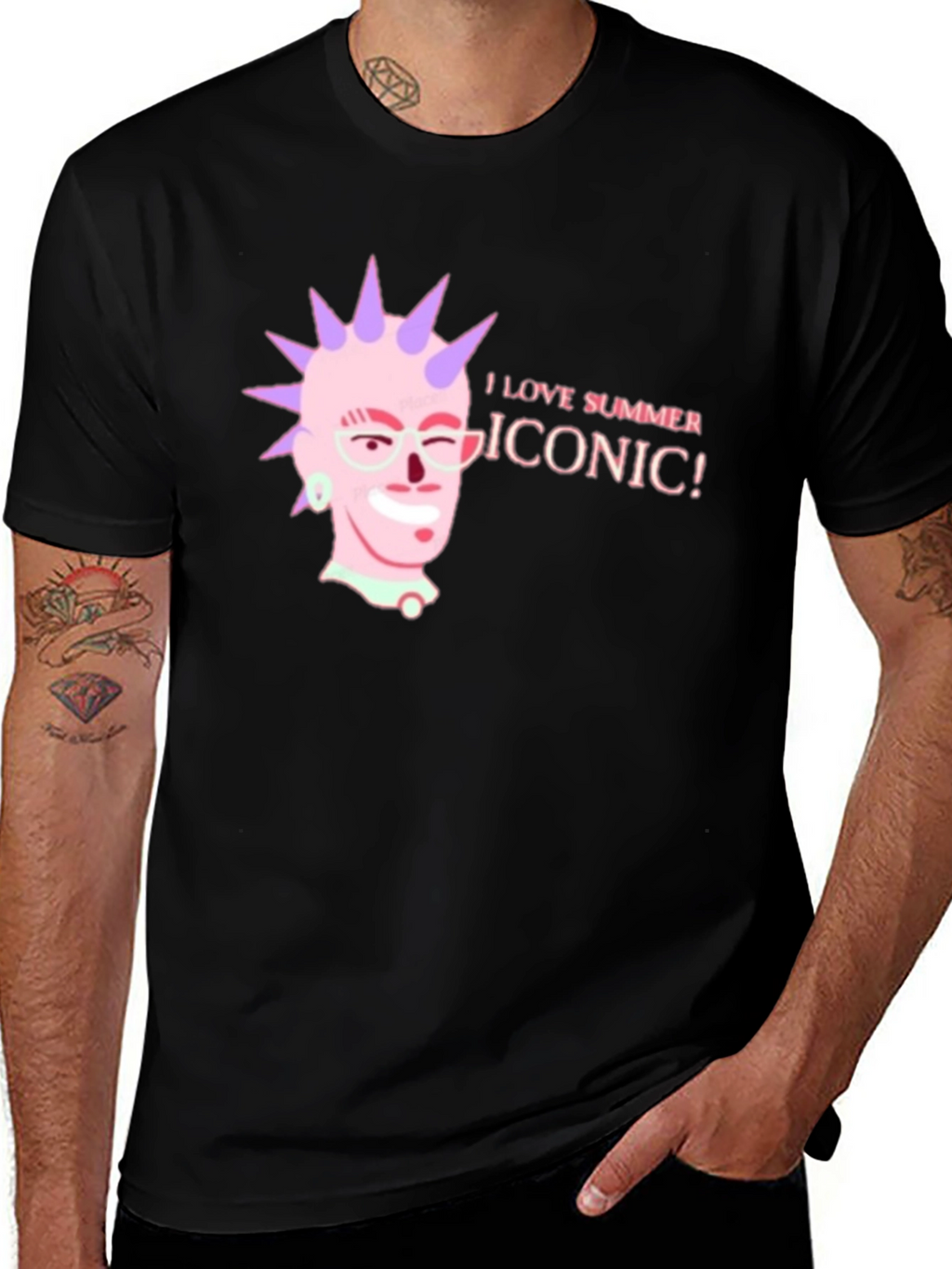 I Love Summer! Iconic Black T-Shirt