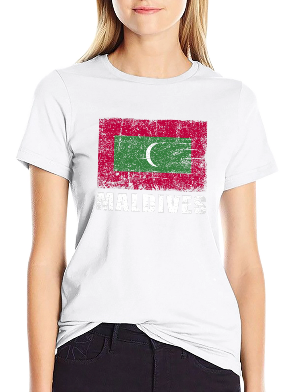 Maldives Flag Graphic T-Shirt