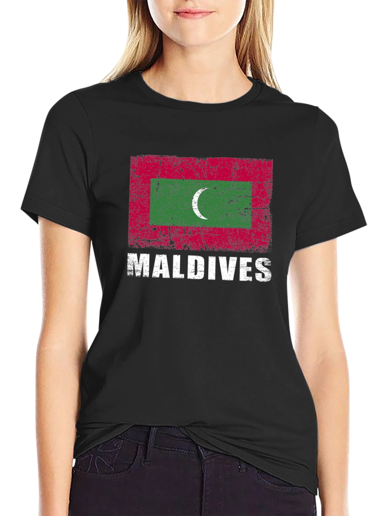Maldives Flag Graphic T-Shirt