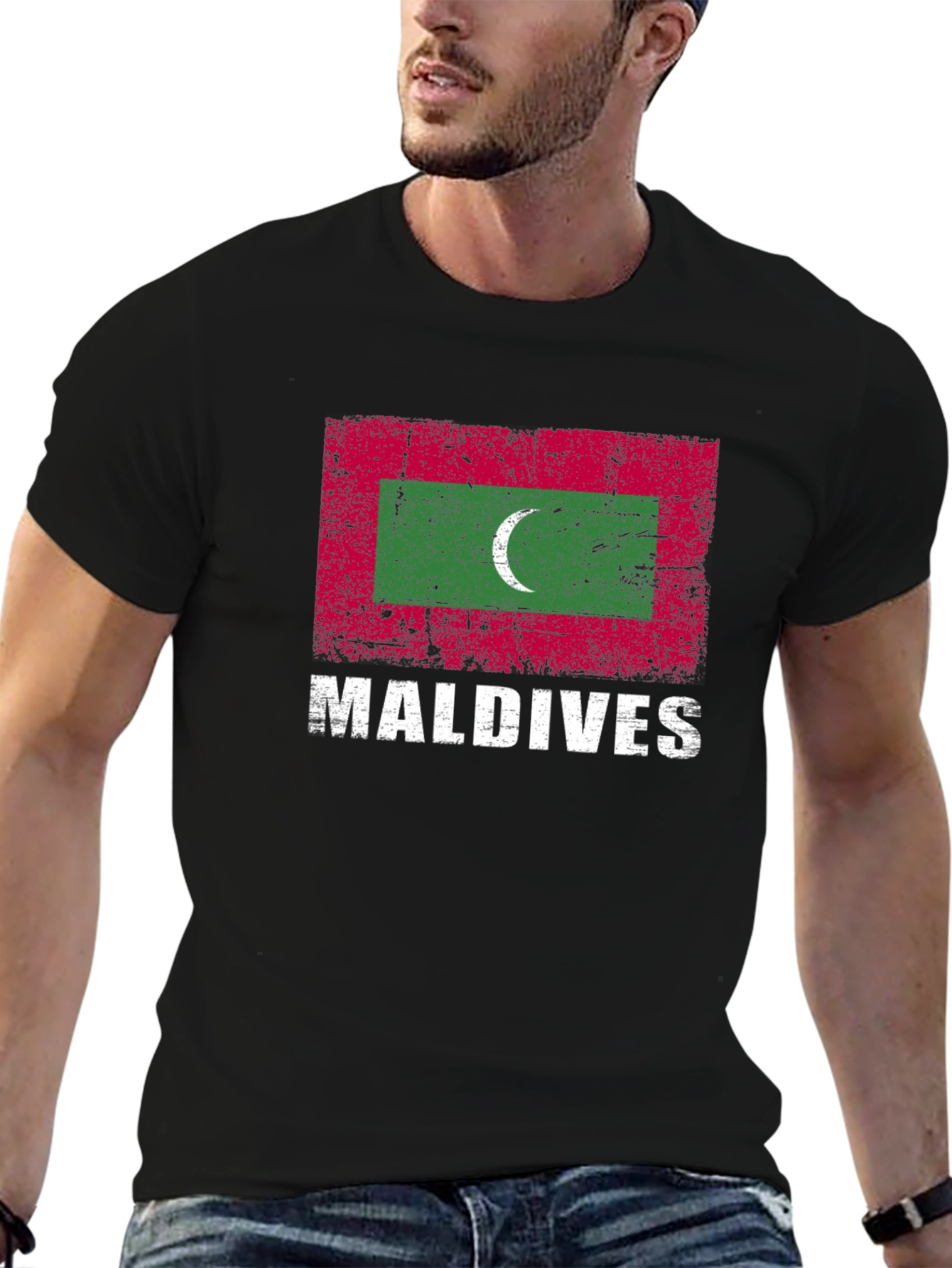 Maldives Flag Graphic T-Shirt