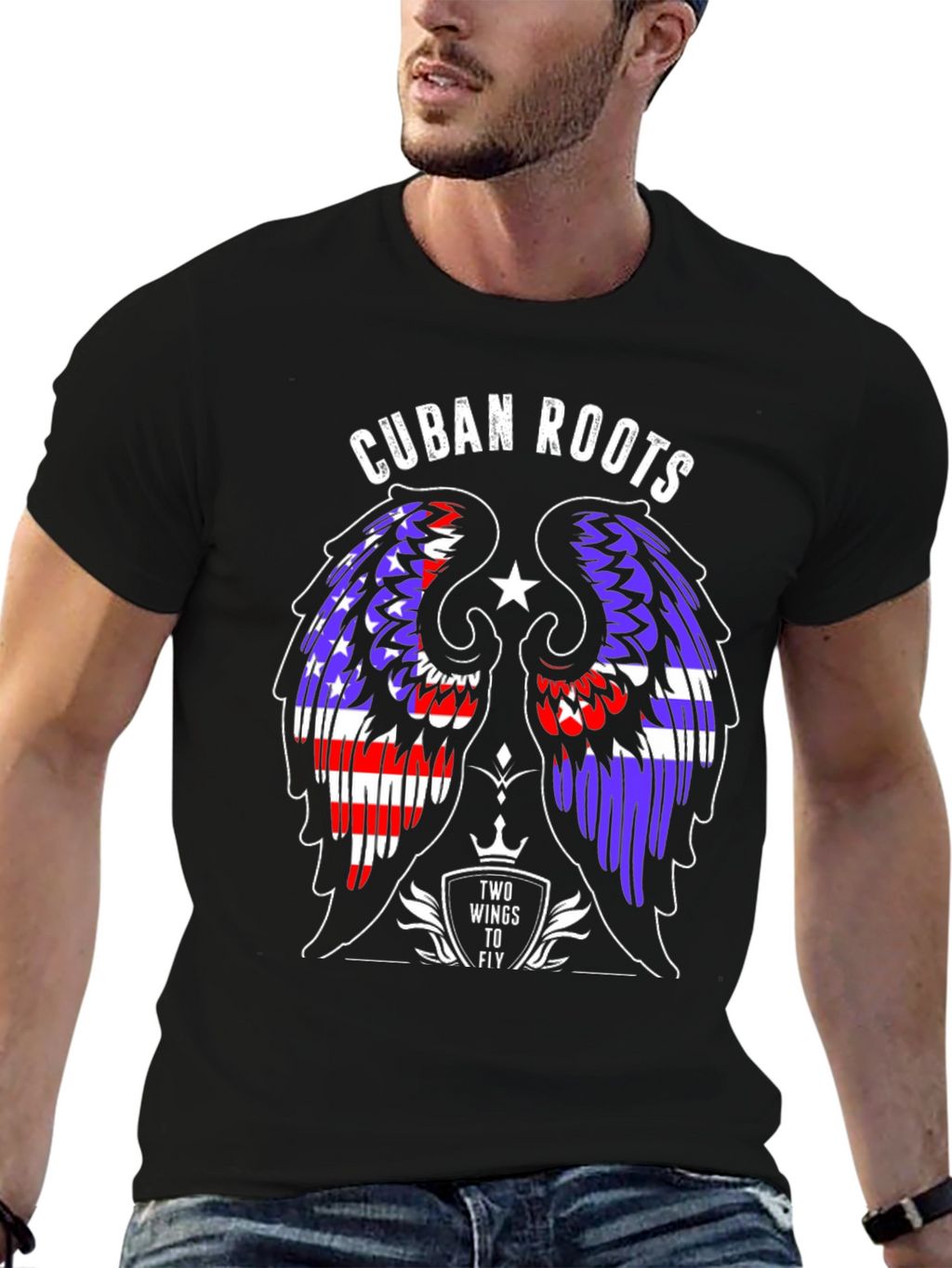 Cuban Roots Wings T-Shirt - Fly High in Style!