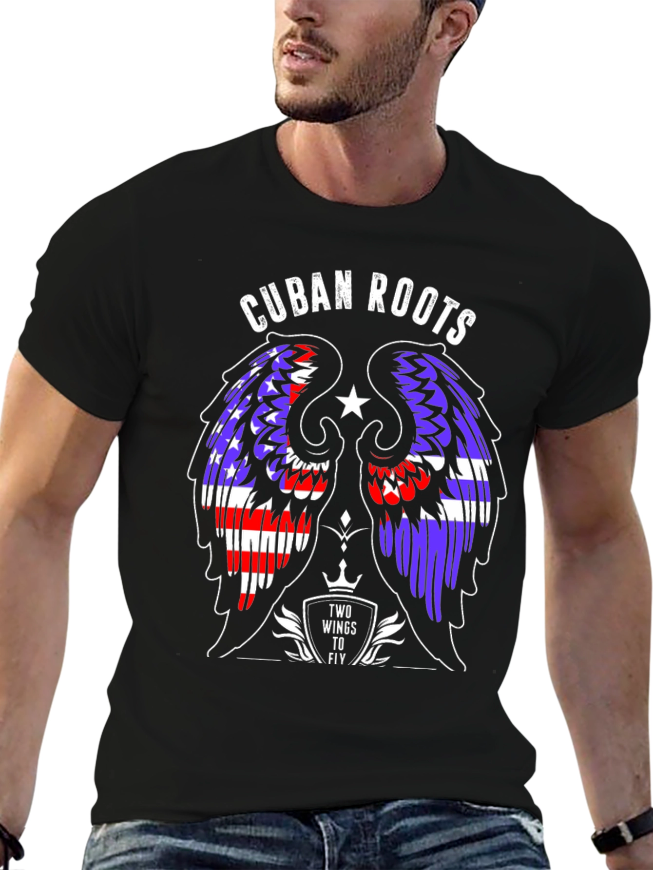 Cuban Roots Wings T-Shirt - Fly High in Style!