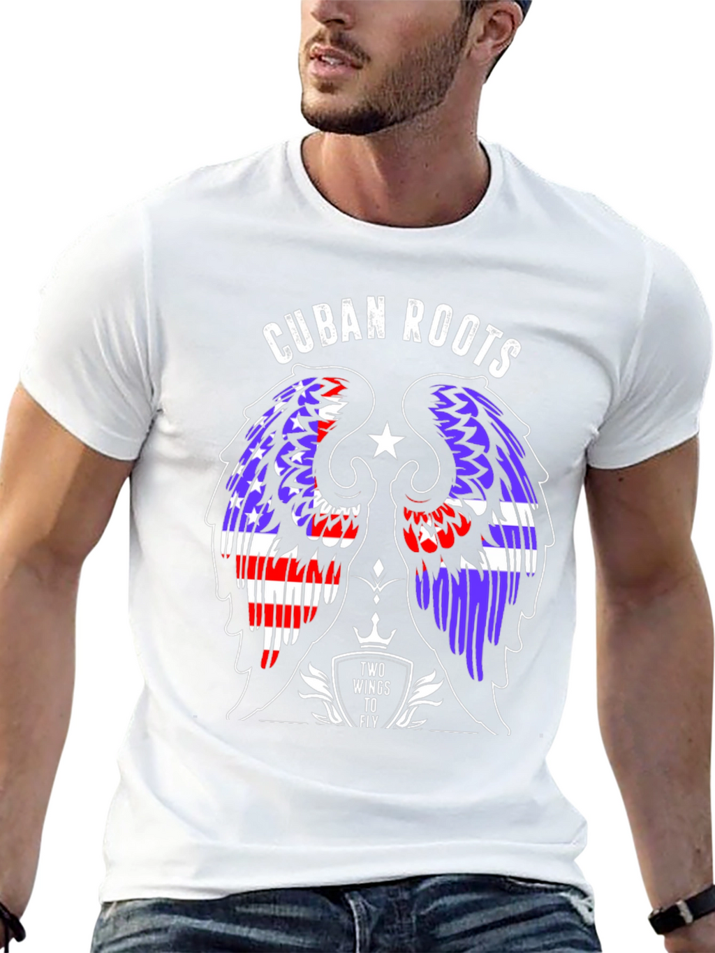 Cuban Roots Wings T-Shirt - Fly High in Style!