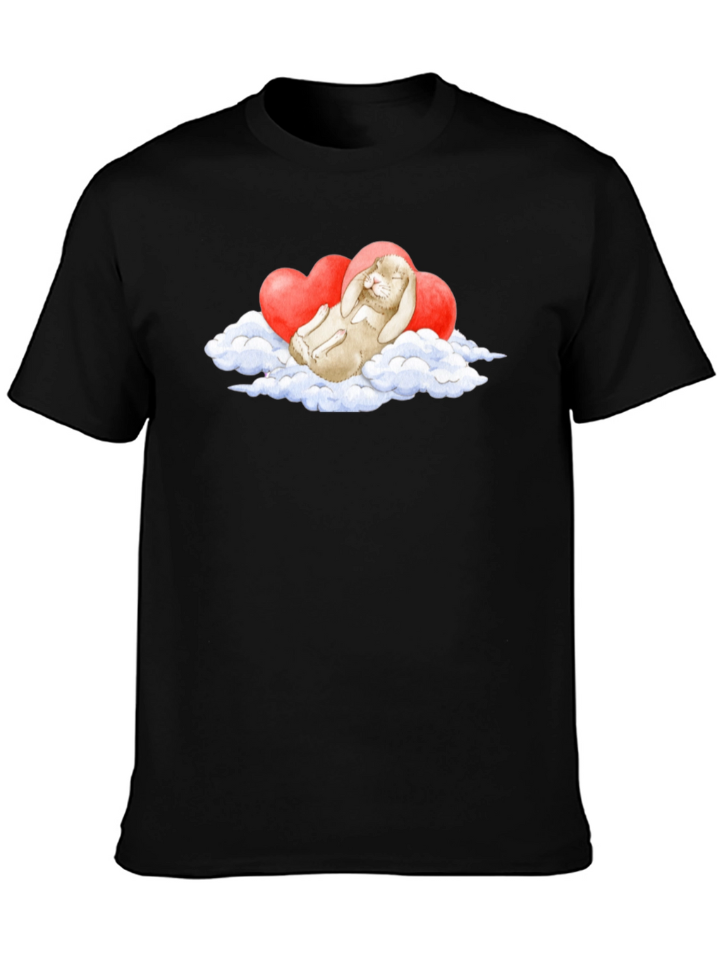 Cute Bunny Cloud Heart T-Shirt