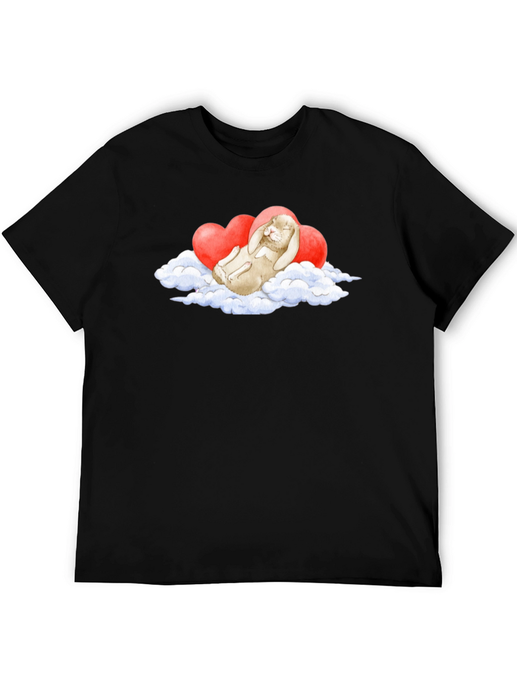 Cute Bunny Cloud Heart T-Shirt