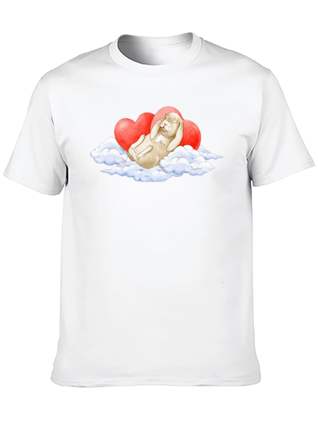 Cute Bunny Cloud Heart T-Shirt