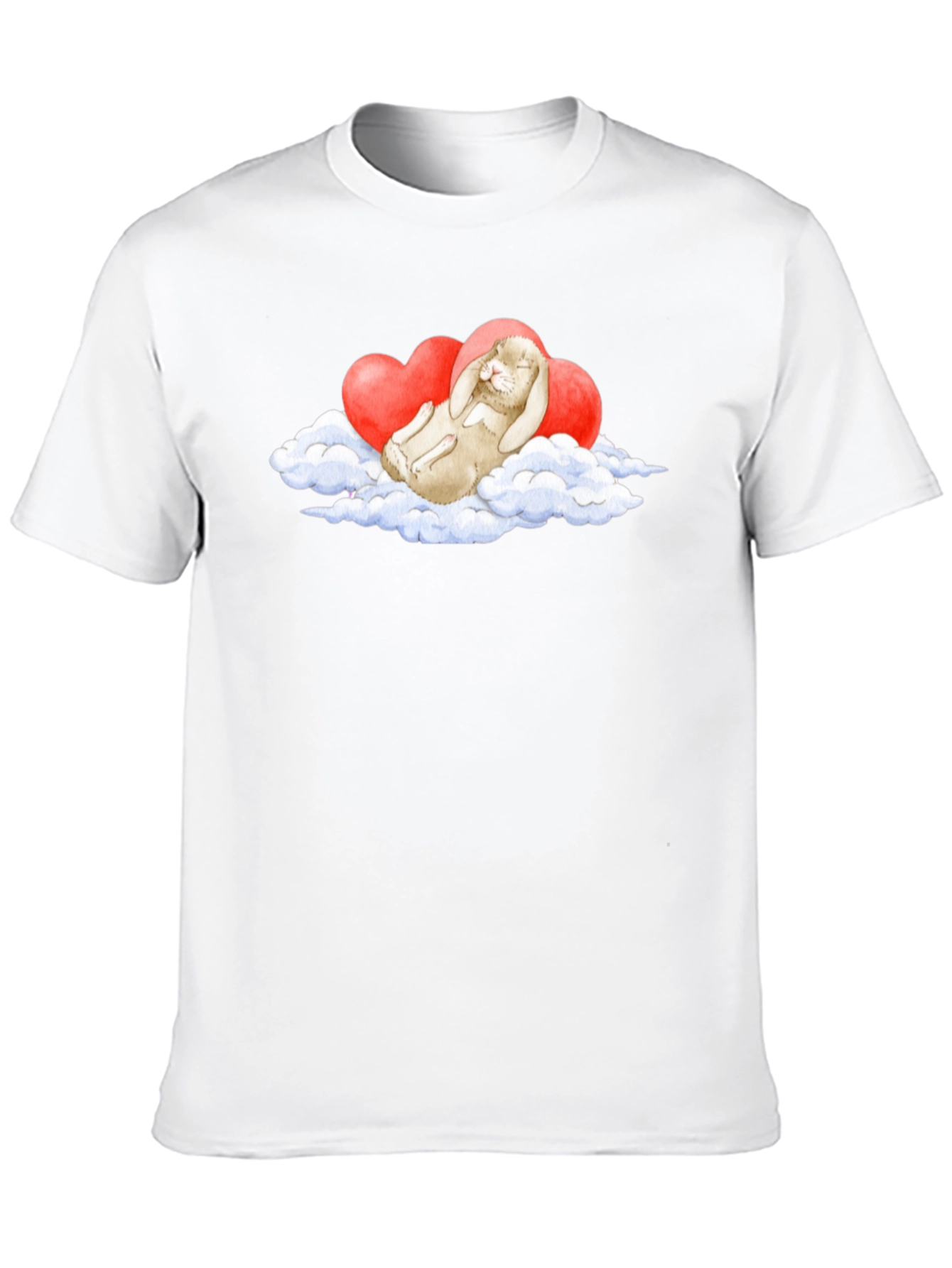 Cute Bunny Cloud Heart T-Shirt