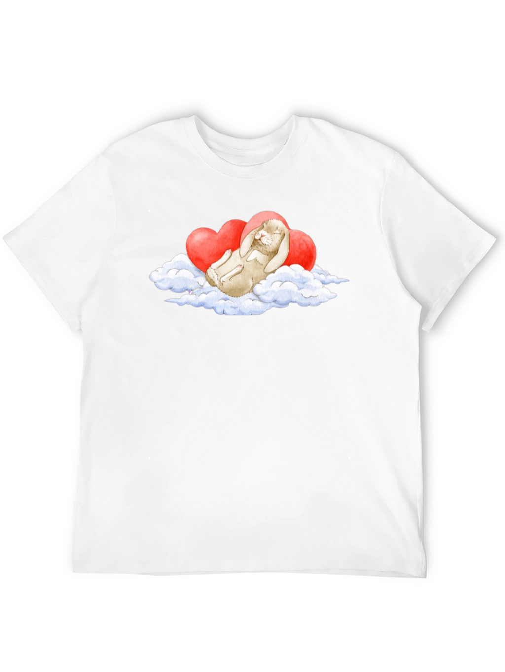 Cute Bunny Cloud Heart T-Shirt