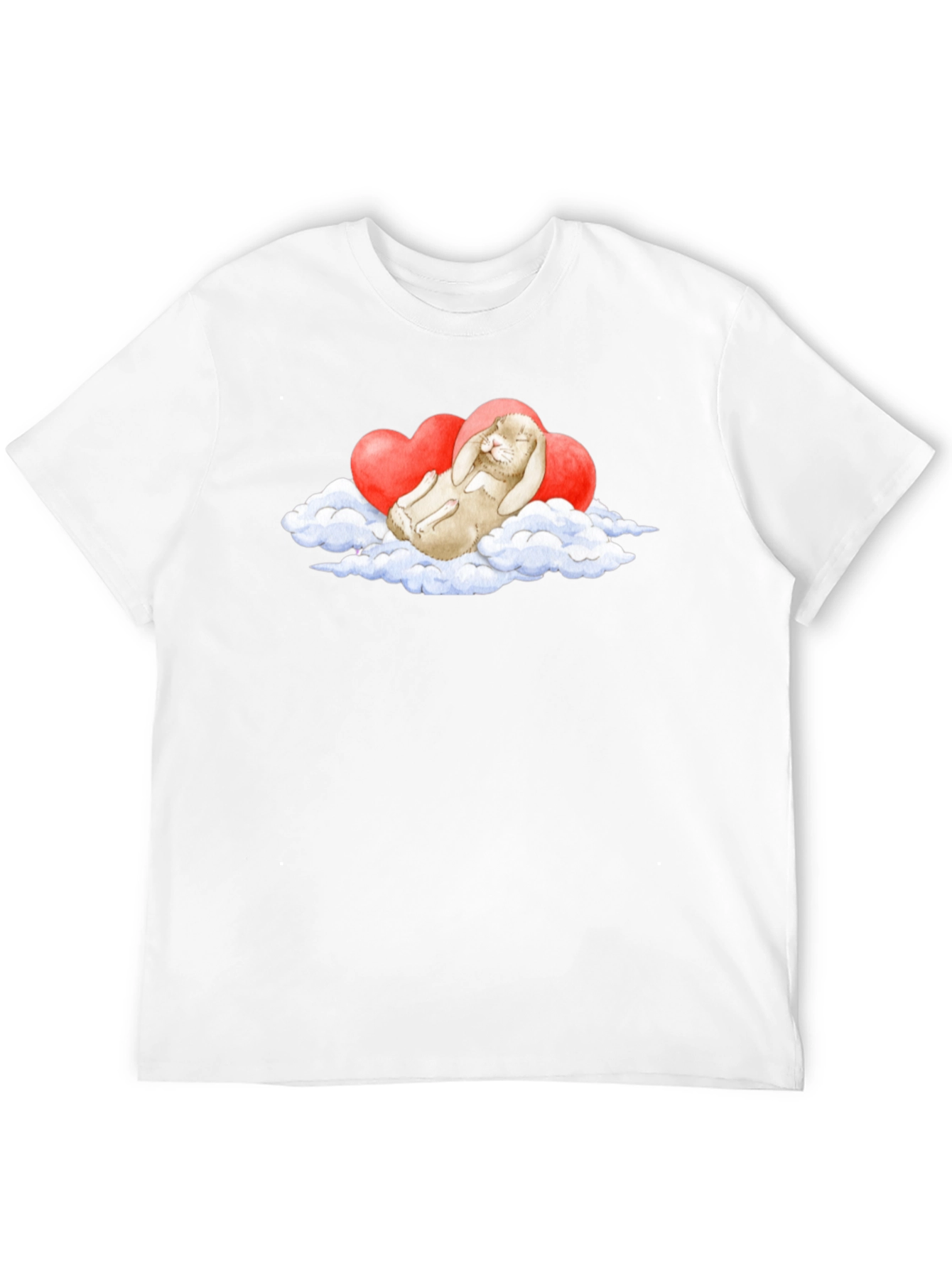 Cute Bunny Cloud Heart T-Shirt