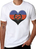 Polyamory Heart Flag T-Shirt - Black