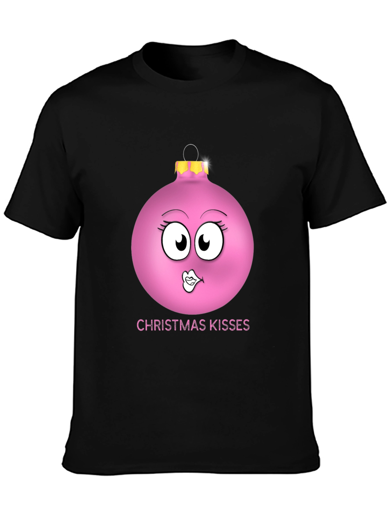 Christmas Kisses Ornament Graphic T-Shirt