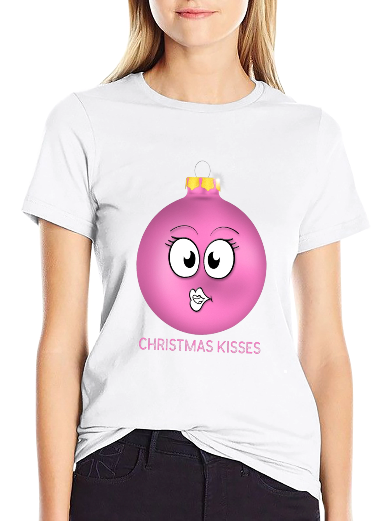 Christmas Kisses Ornament Graphic T-Shirt