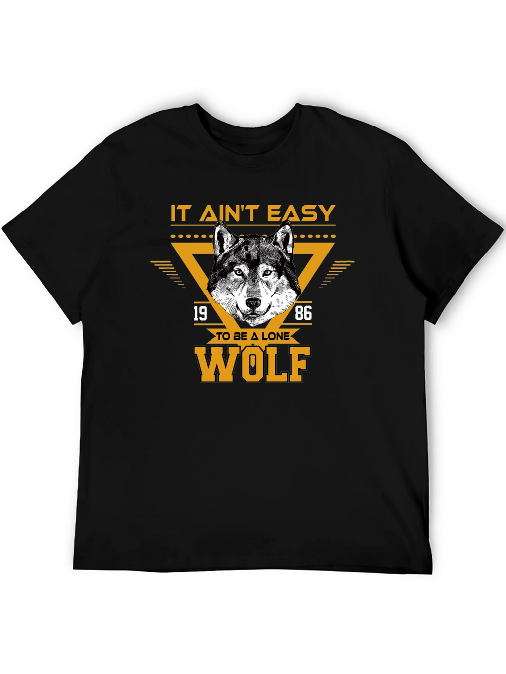 Lone Wolf Graphic Tee - Black T-Shirt