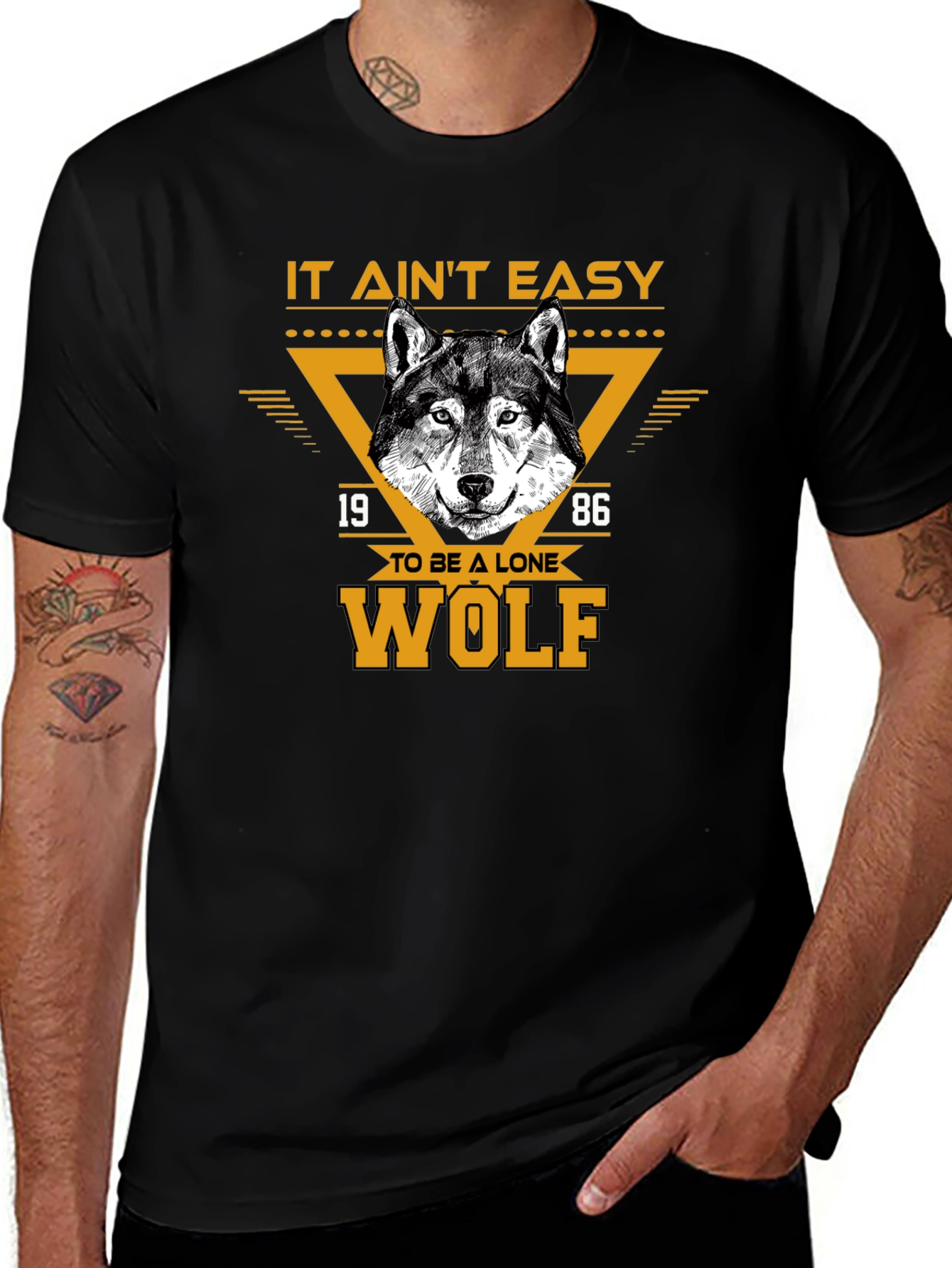 Lone Wolf Graphic Tee - Black T-Shirt