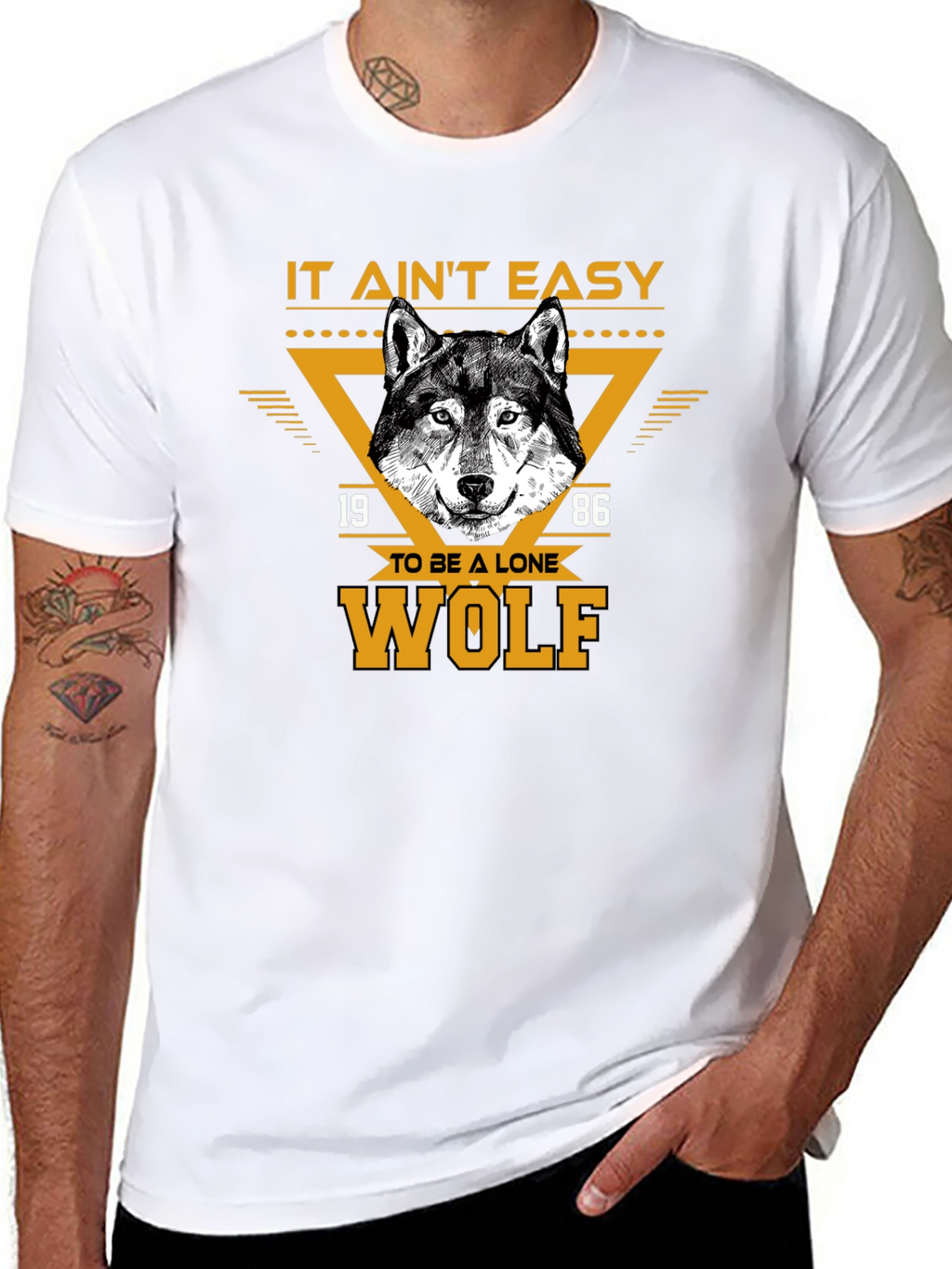 Lone Wolf Graphic Tee - Black T-Shirt