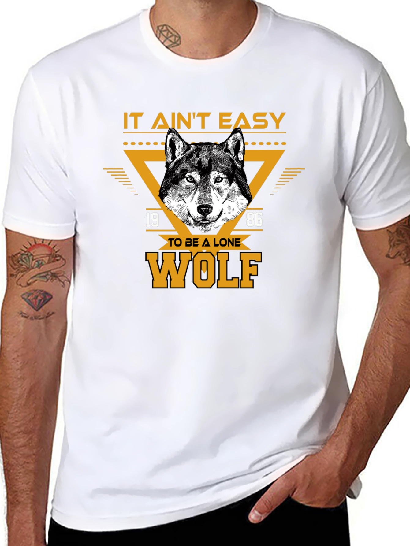 Lone Wolf Graphic Tee - Black T-Shirt
