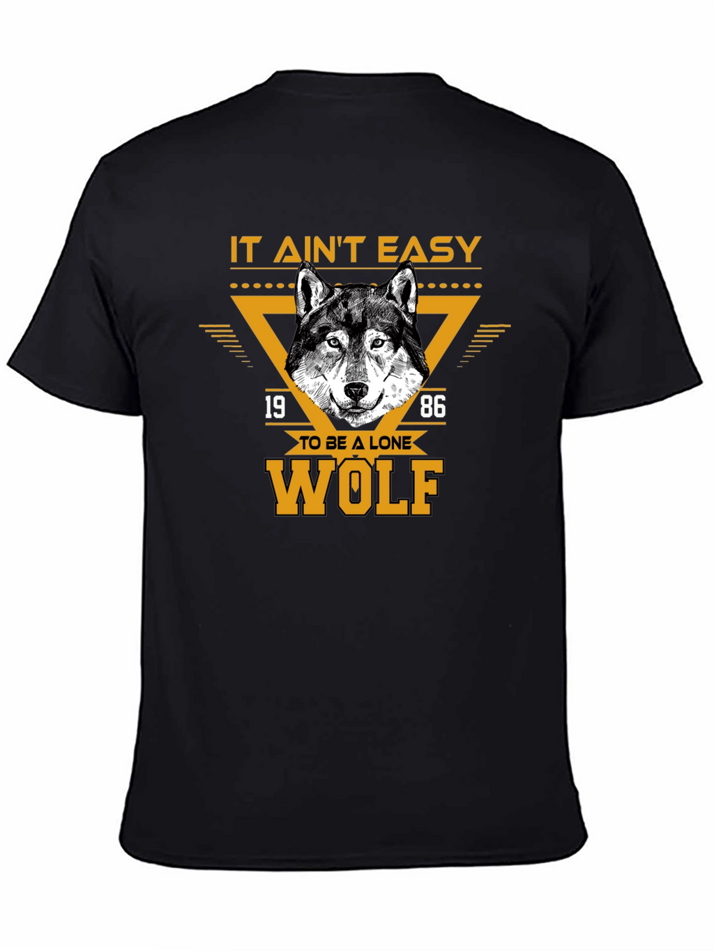 Lone Wolf Graphic Tee - Black T-Shirt