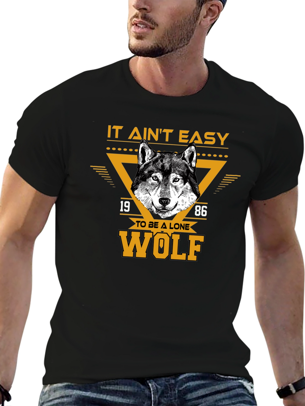 Lone Wolf Graphic Tee - Black T-Shirt