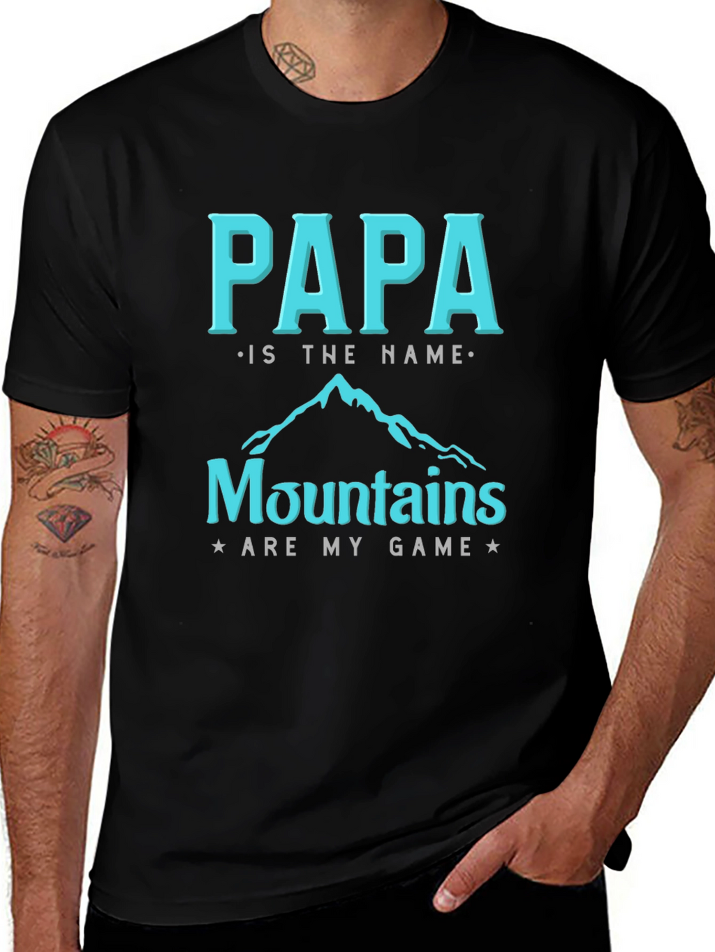 Papa Mountains Graphic T-Shirt